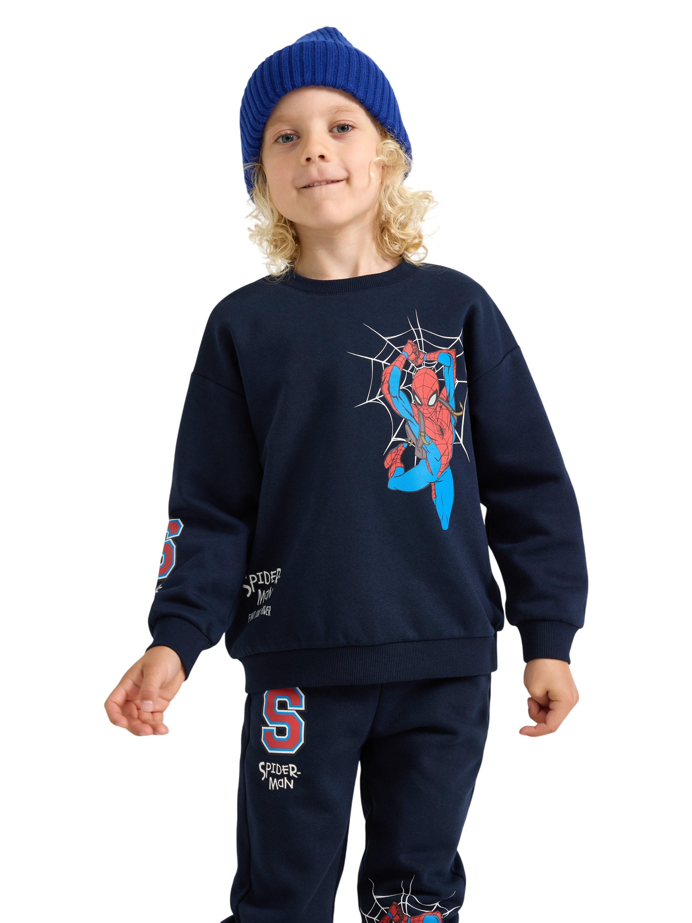 Spiderman Sweatshirt med Borstad i