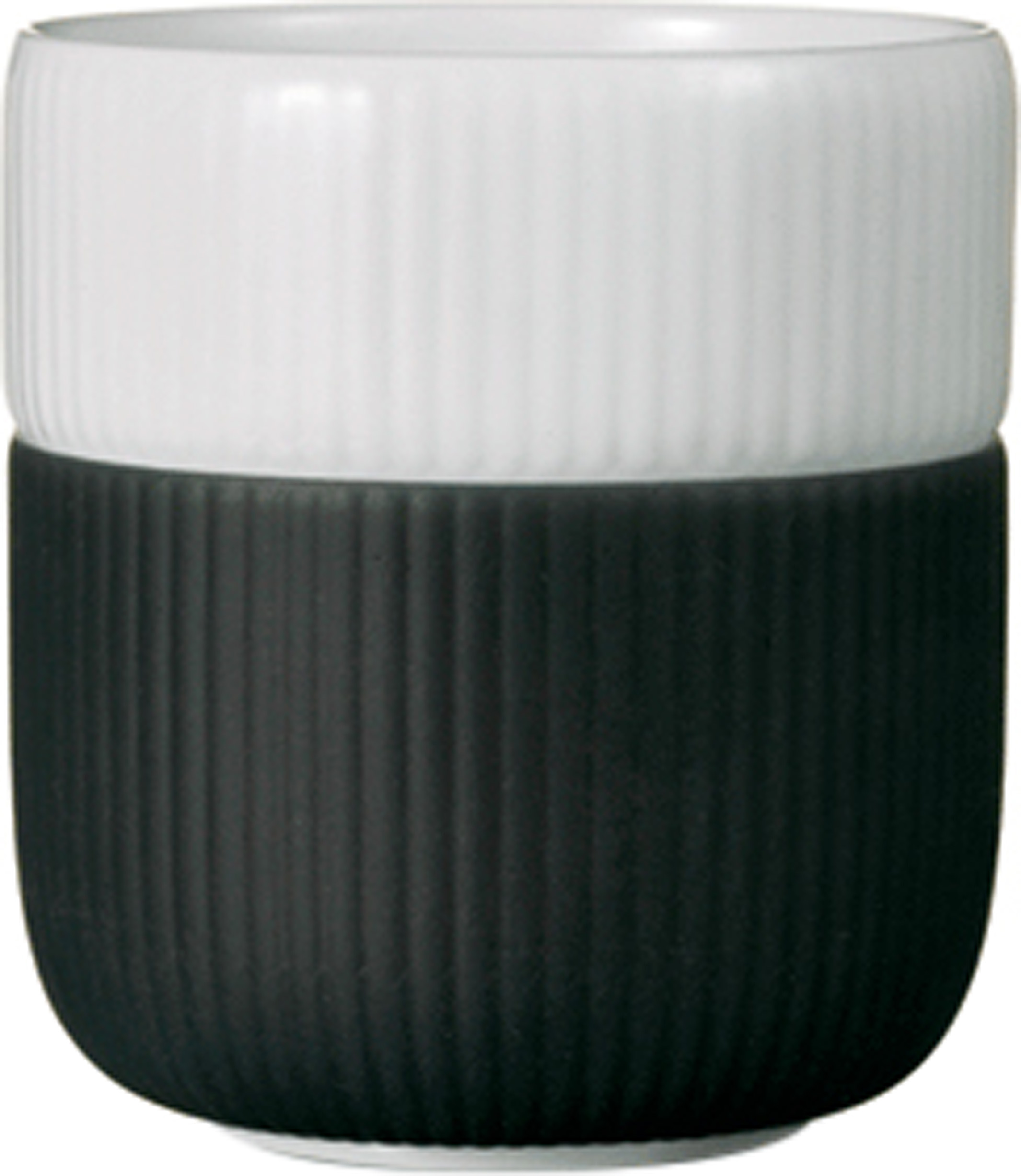 Fluted Contrast Mug 35cl Anthracite