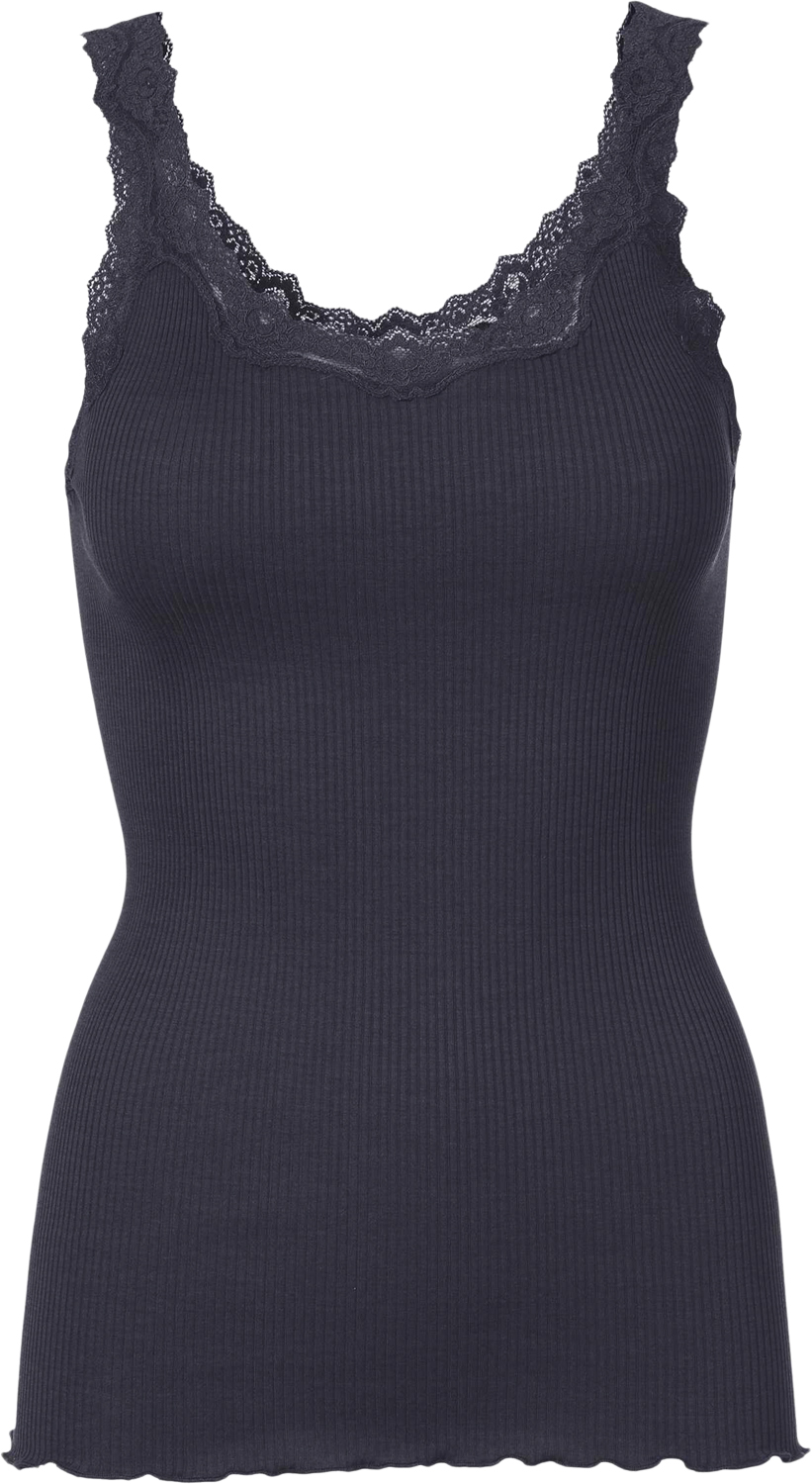 Rwbabette Silk SL Deep Back Lace Top