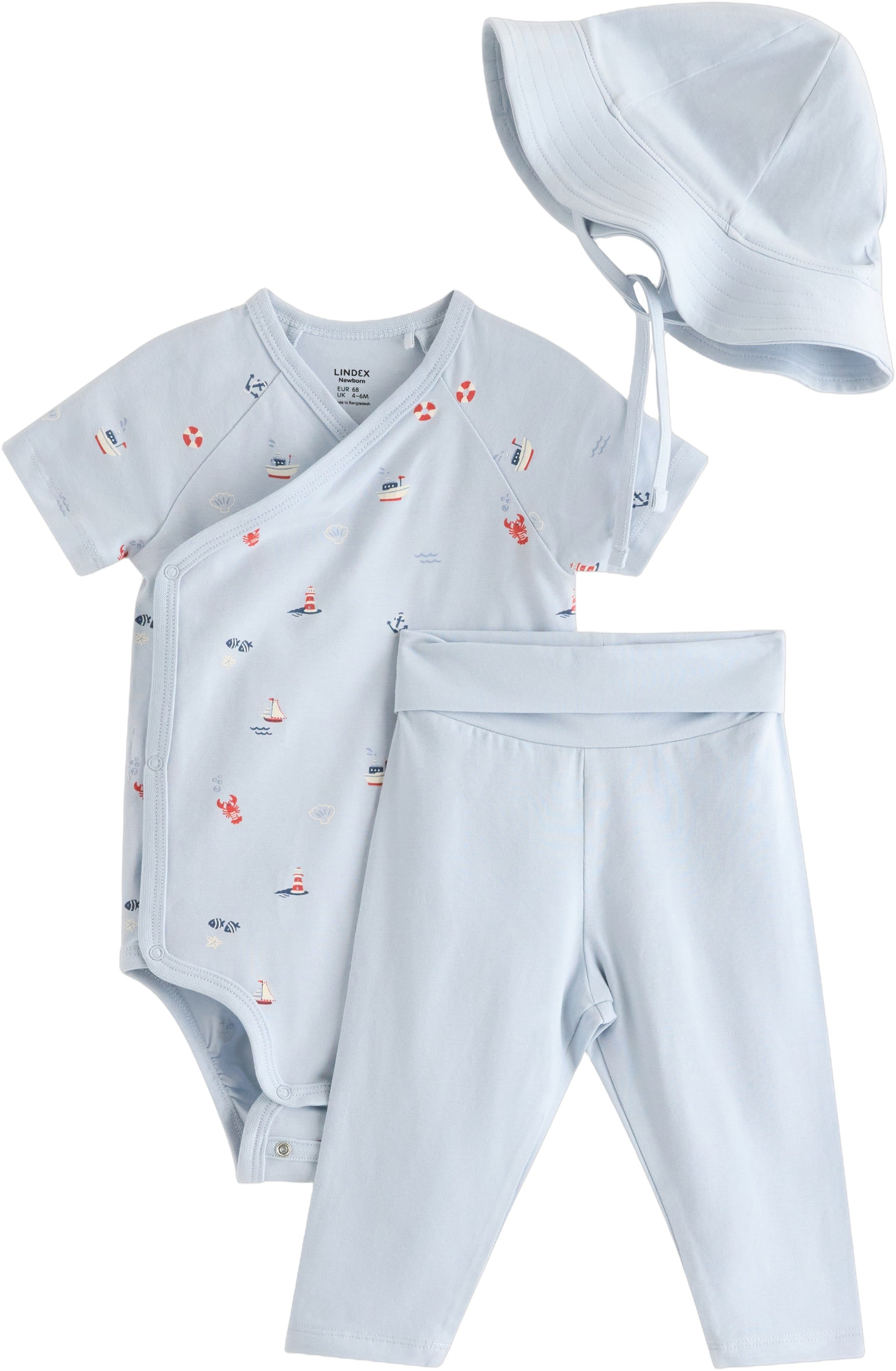 Matching set With Shortsleeved wra