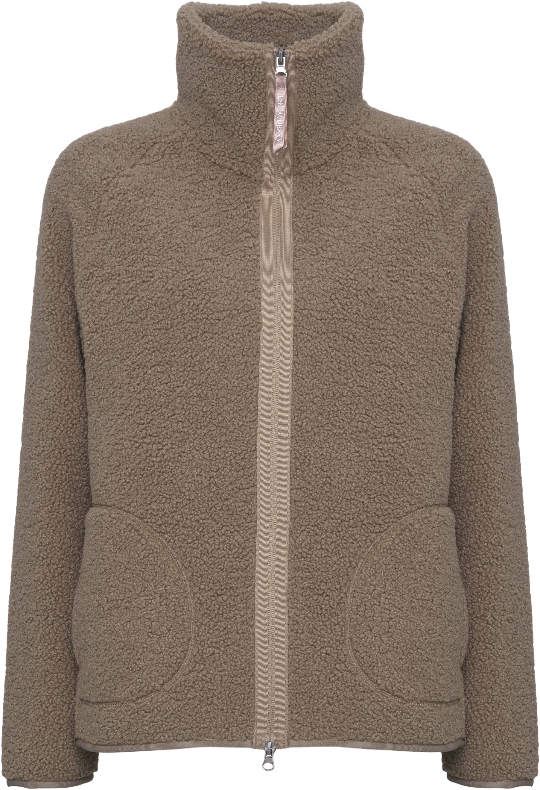 Short Pile Jacket With Zipper