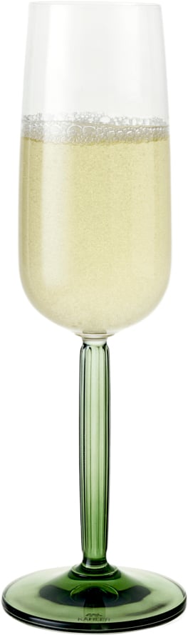 Hammershøi Champagneglas 24 cl Grøn 2 stk.