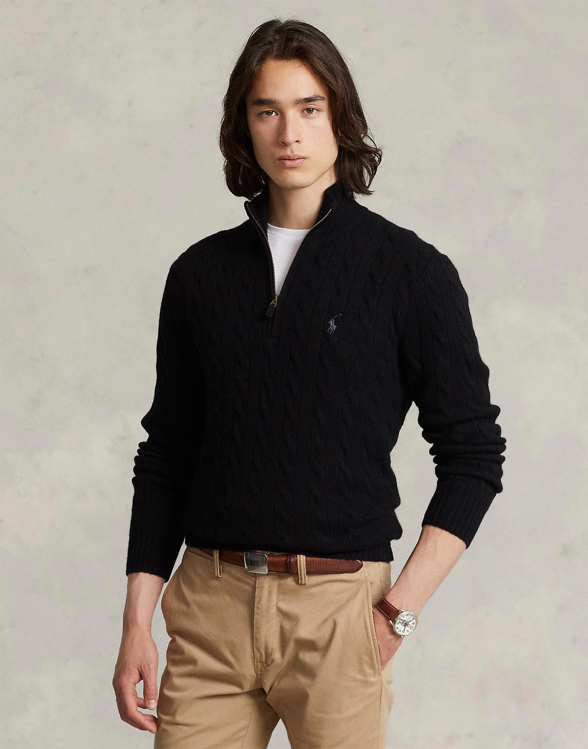 Cableknit Wool-cashmere Sweater