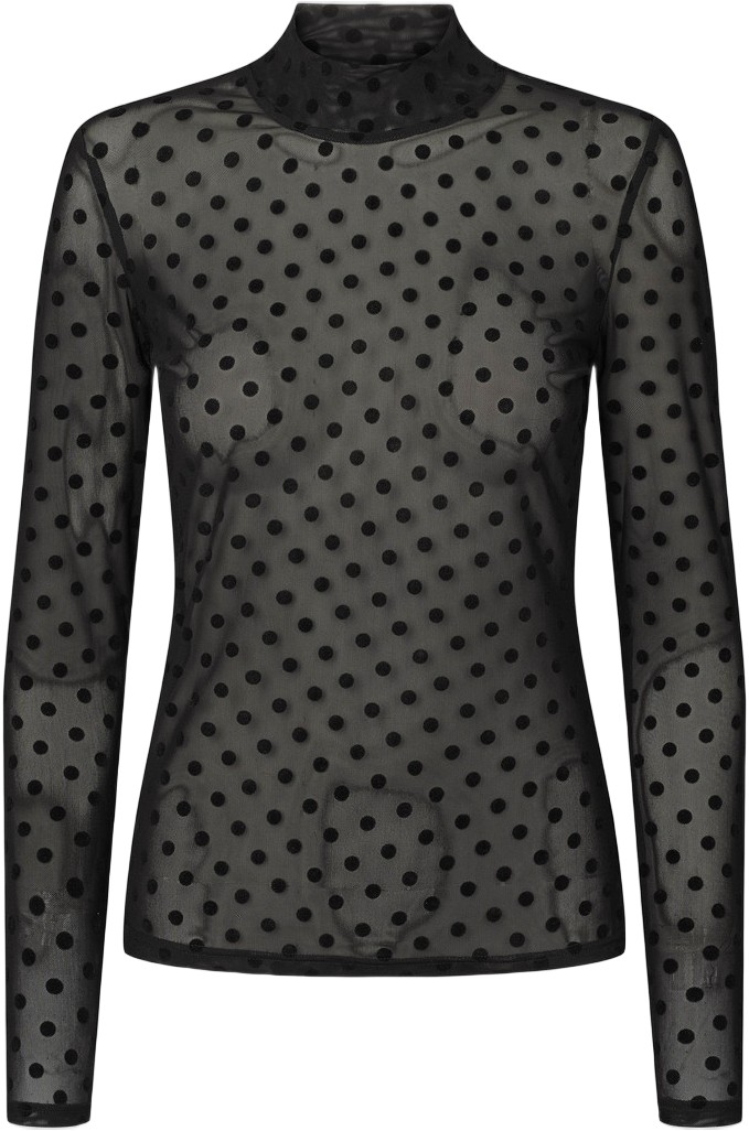 7655rdfroll Neck Blouse