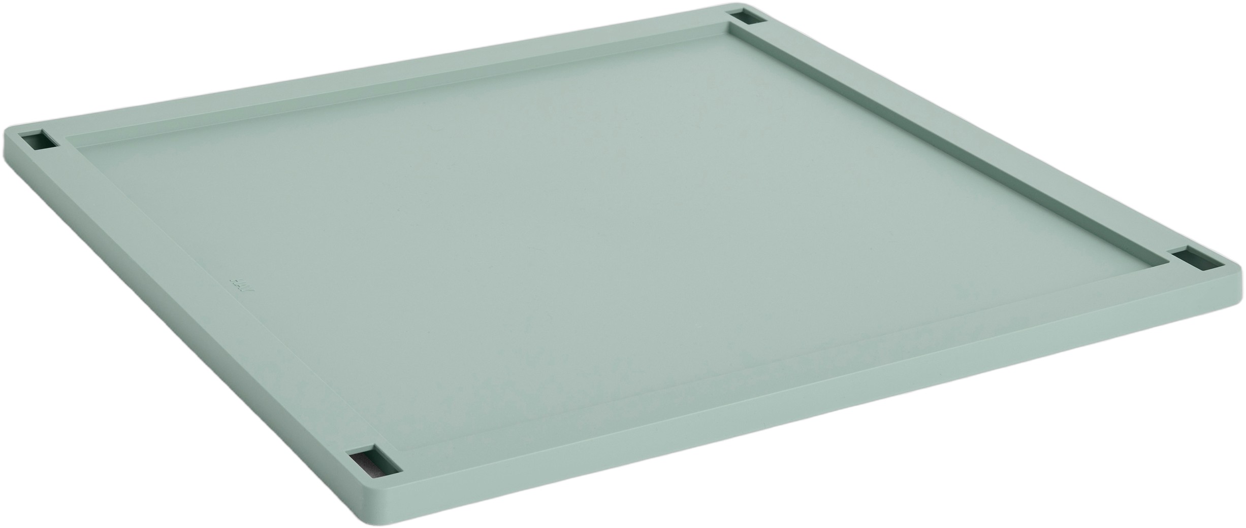 HAY Colour Crate Lid Plasticlarge Square-sage Green