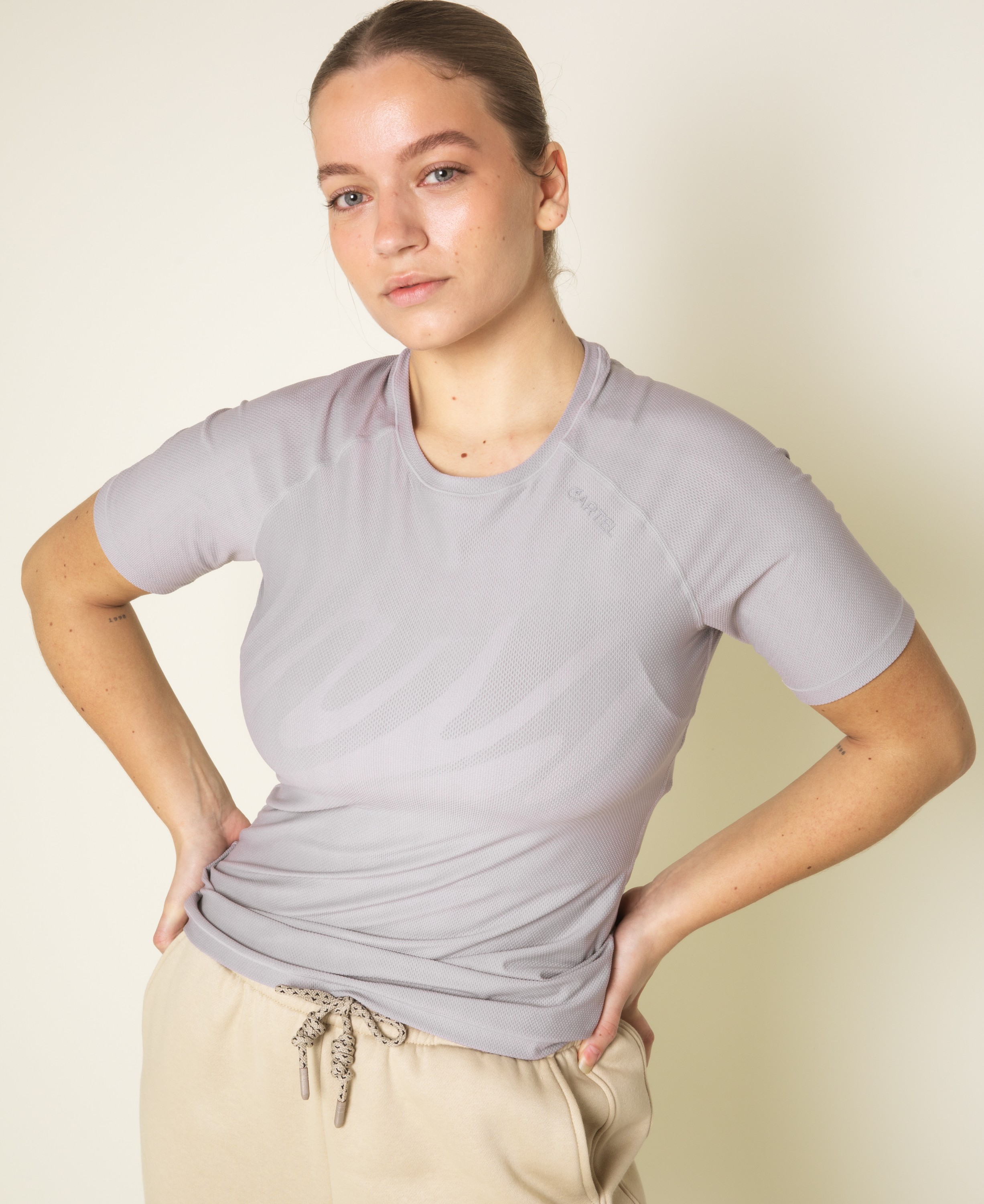 Pace Performance tee Oyster