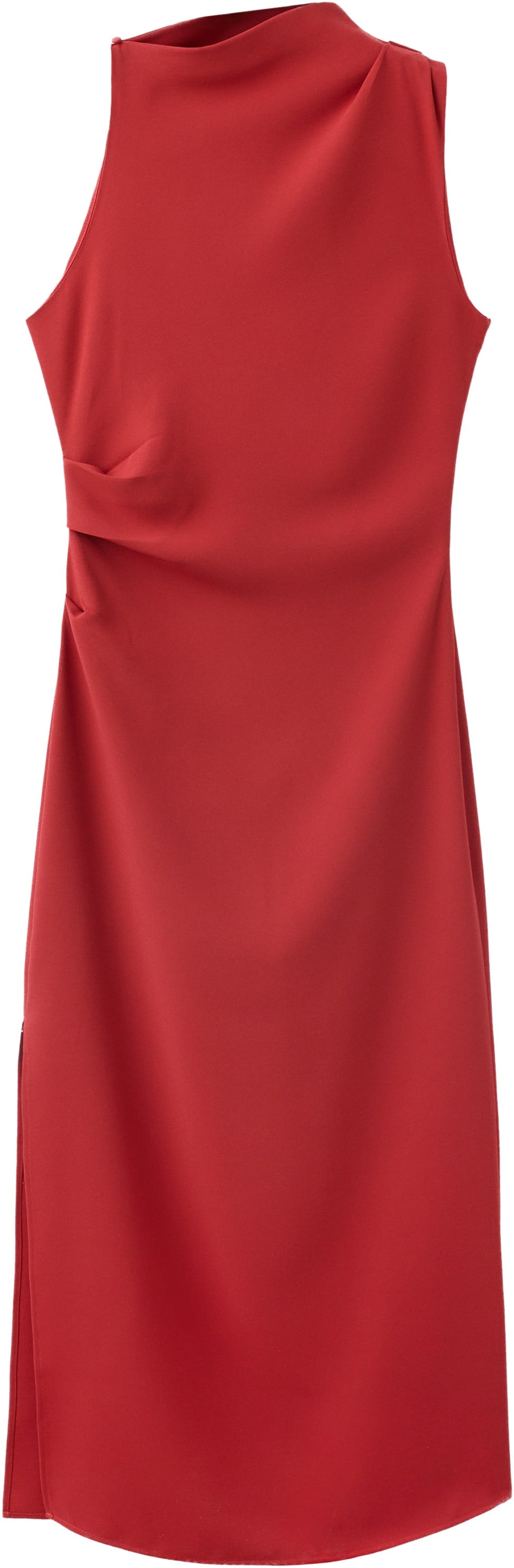 Draped Dress With Sideslit