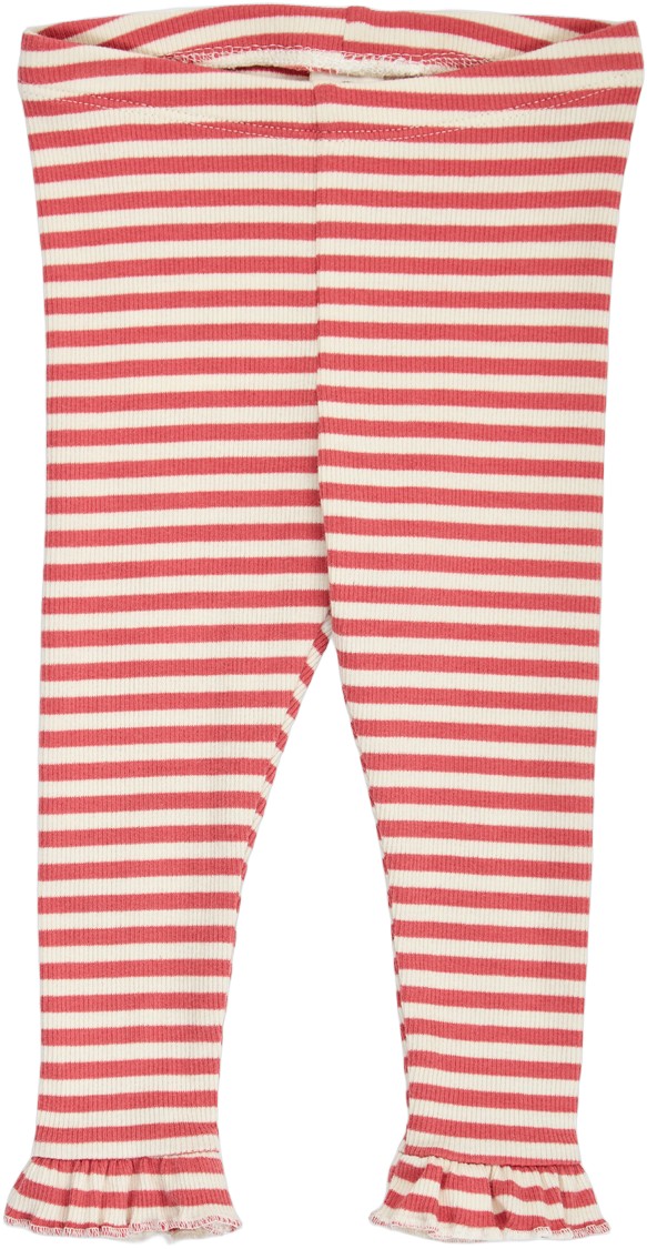 Rib Stripe Frill Leggings Baby