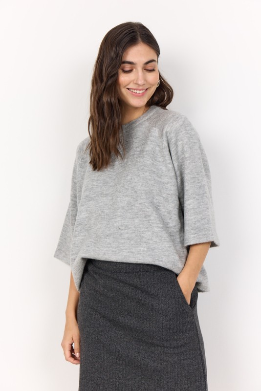 Scorlean 1 Pullover Lys grå