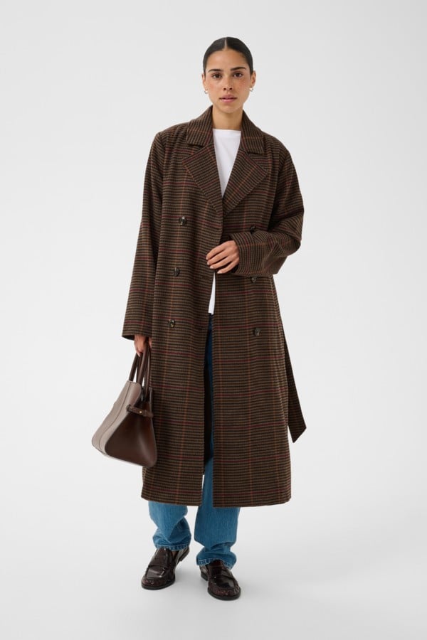 Kafanni Checked Coat