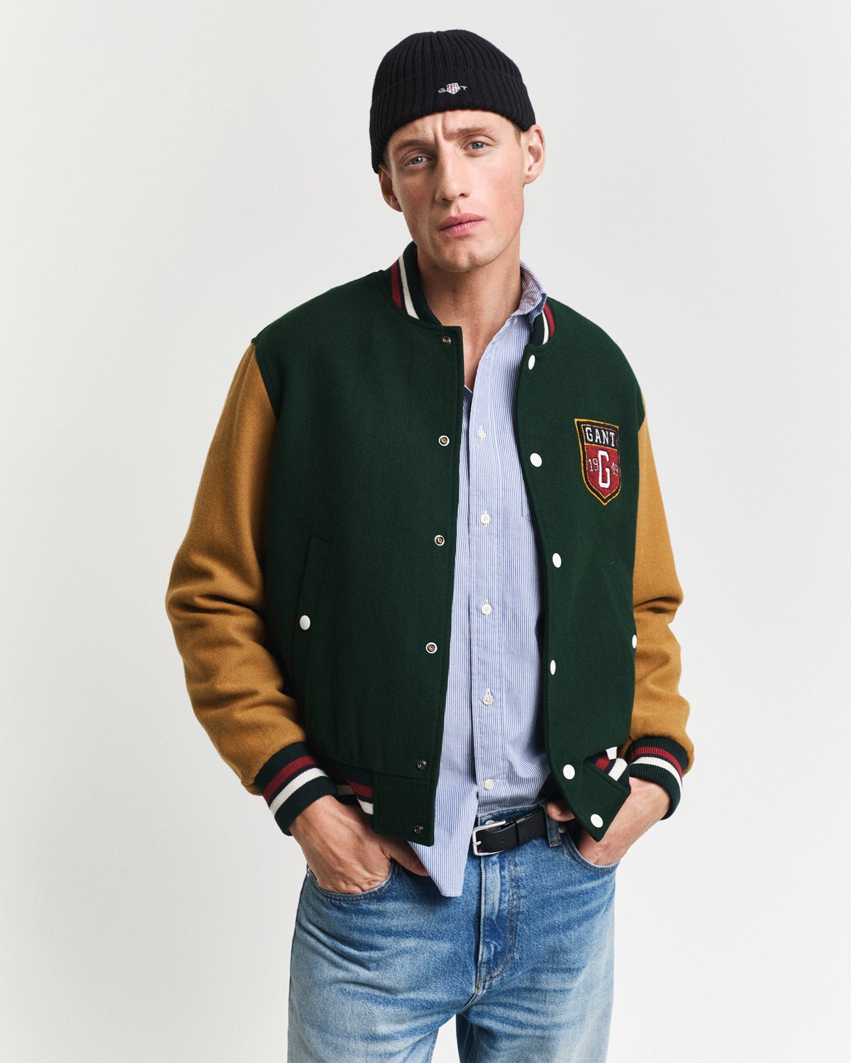 Wool Blend Varsity Jacket