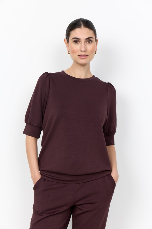 Scbanu 83 Bluse Mørk Blomme