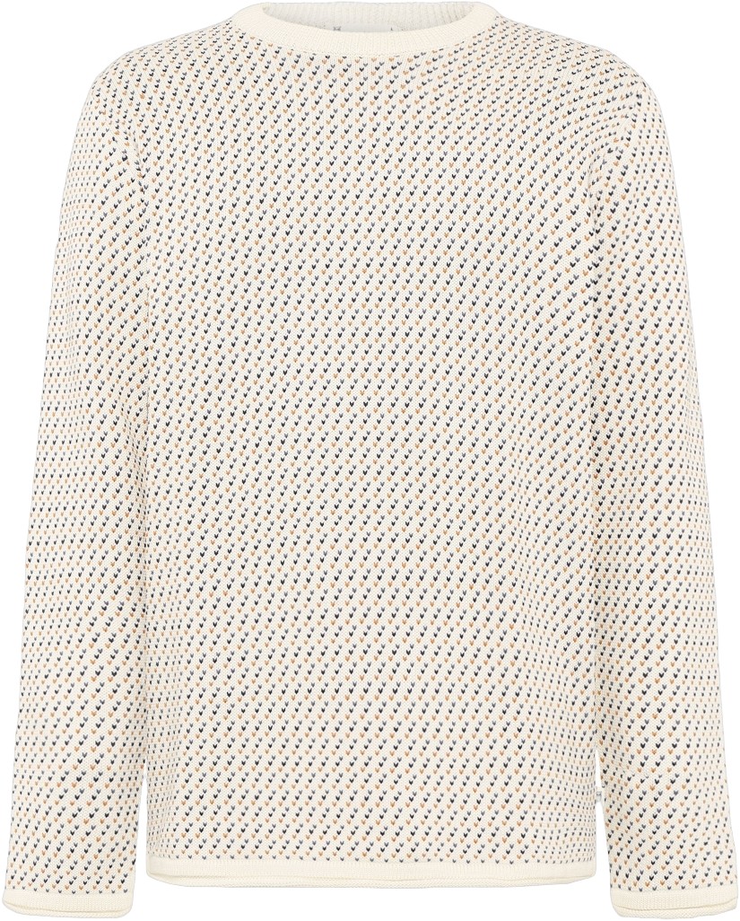 Jacquard Crew Neck Sweater