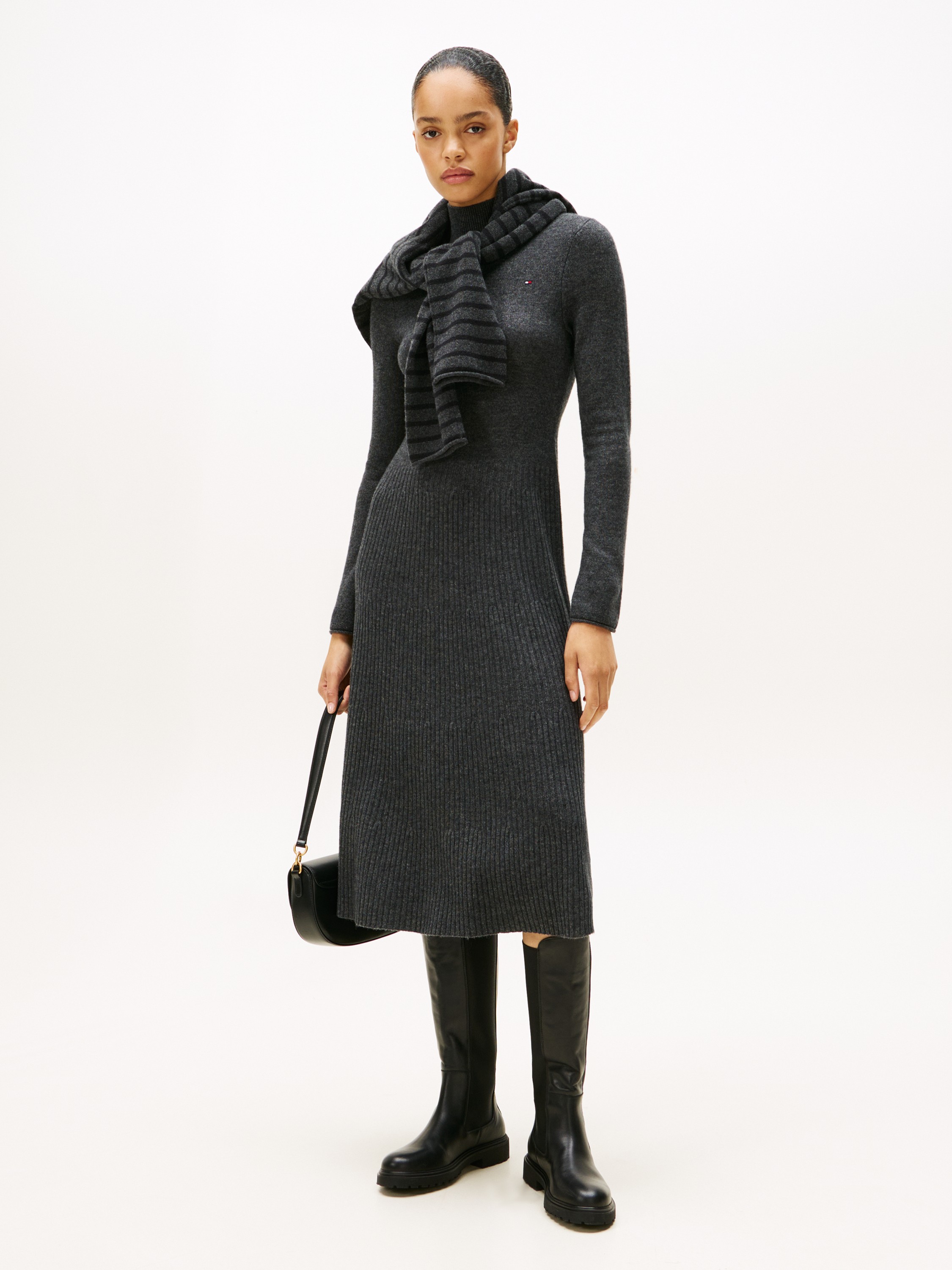 Soft Wool LS Mocknk SWT Dress
