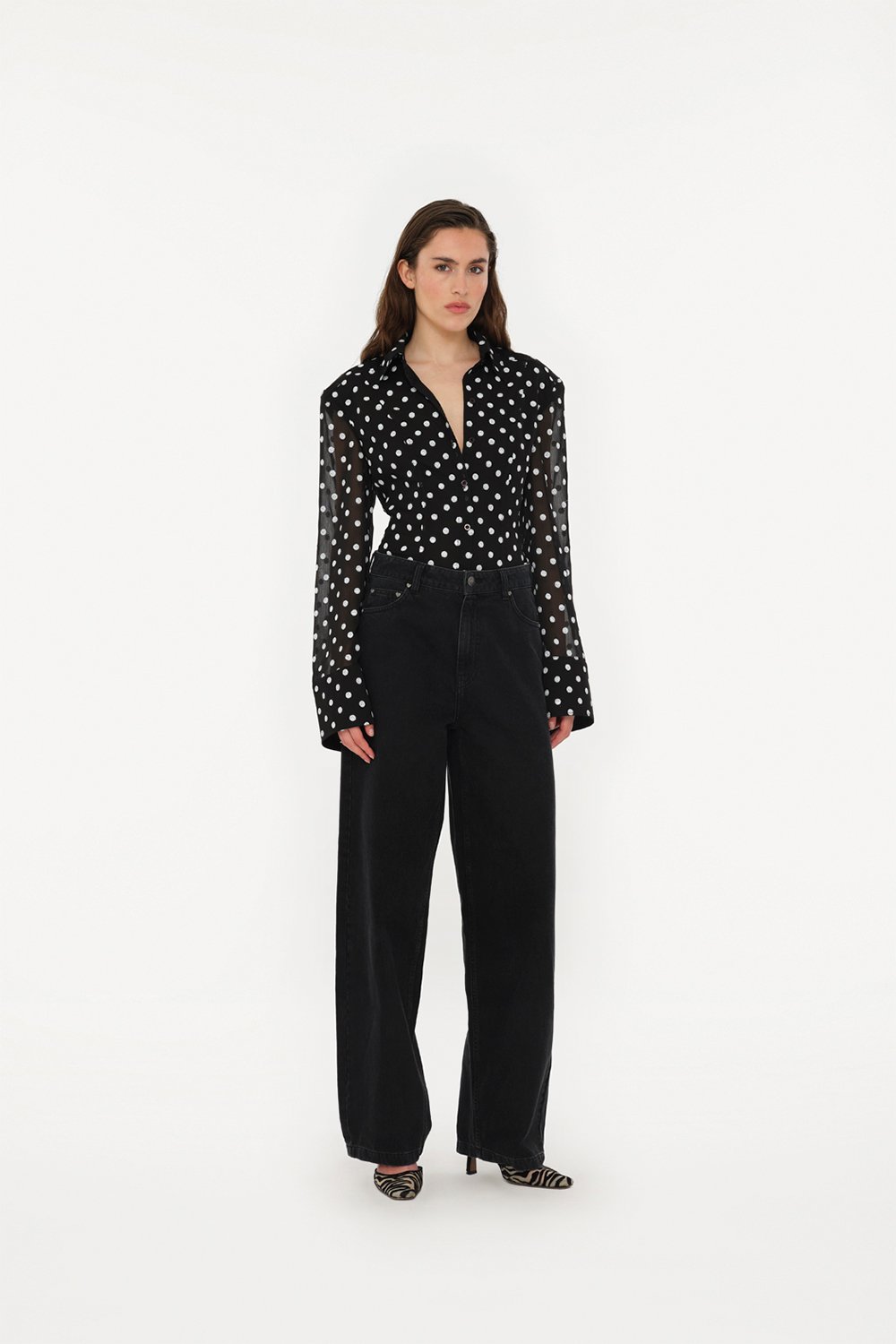 Chiffon Fitted Shirt