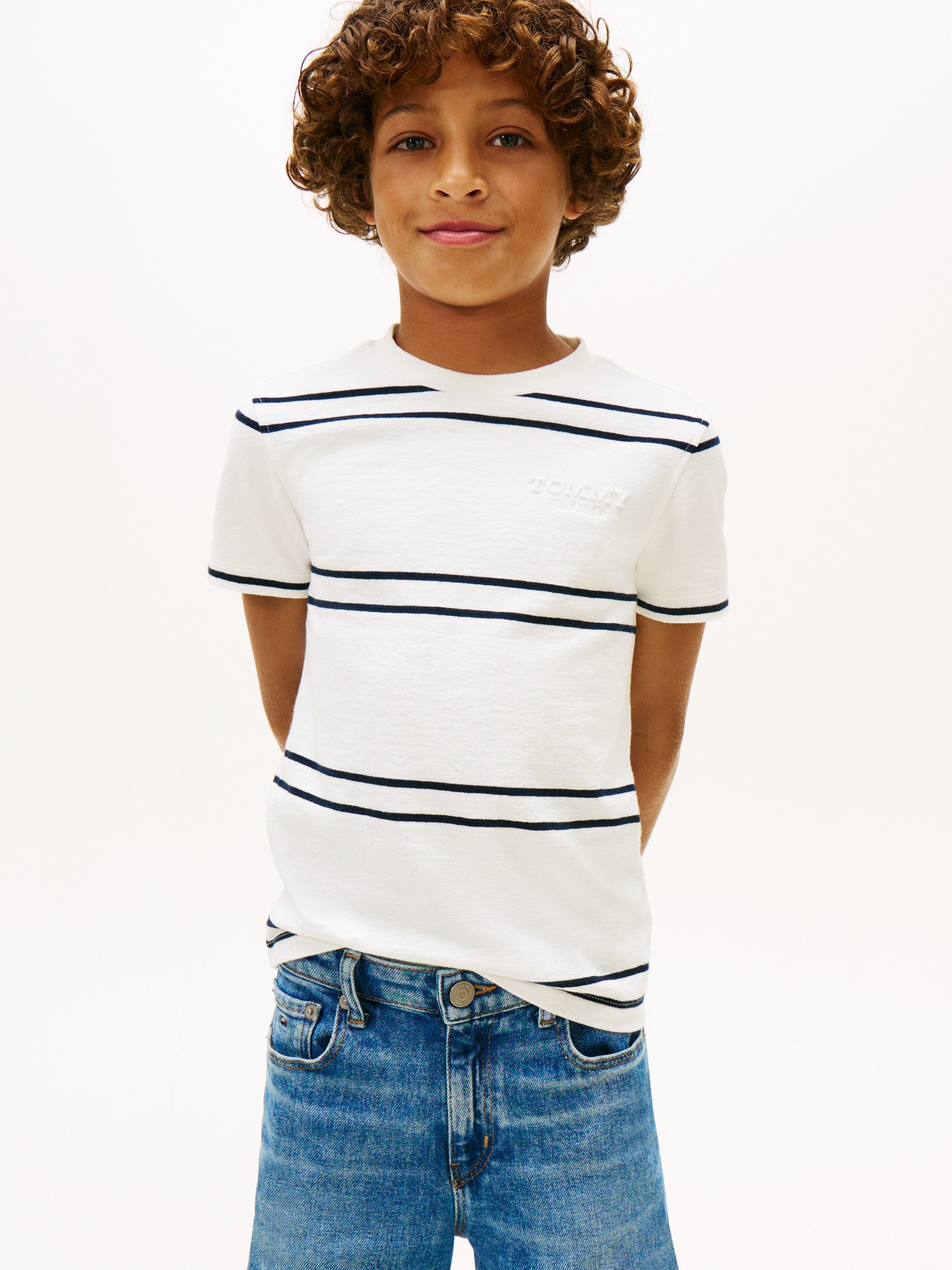 Essential Embossed Logo Jersey Tshirt