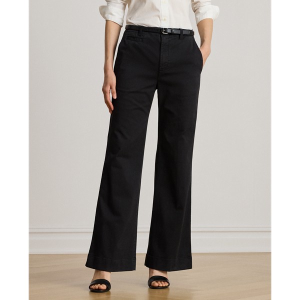Stretch Cotton Chino Flare Pant