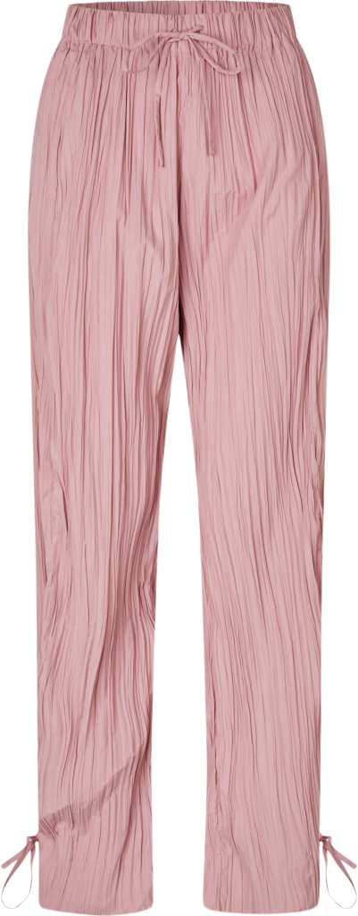 2342 Pleated Poly, Loose Pants w/ Tie