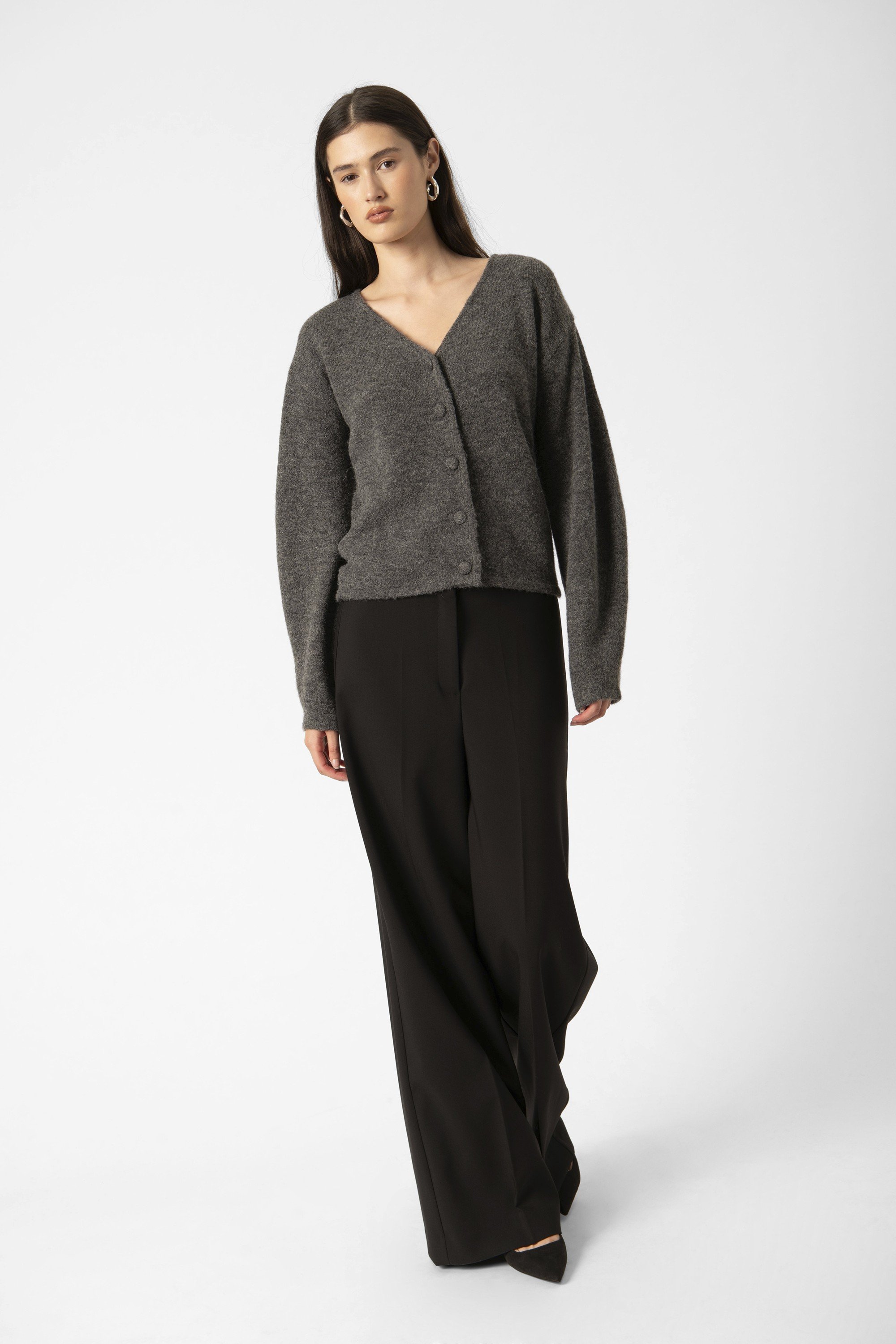 Slhedaya Vneck Cardigan LS