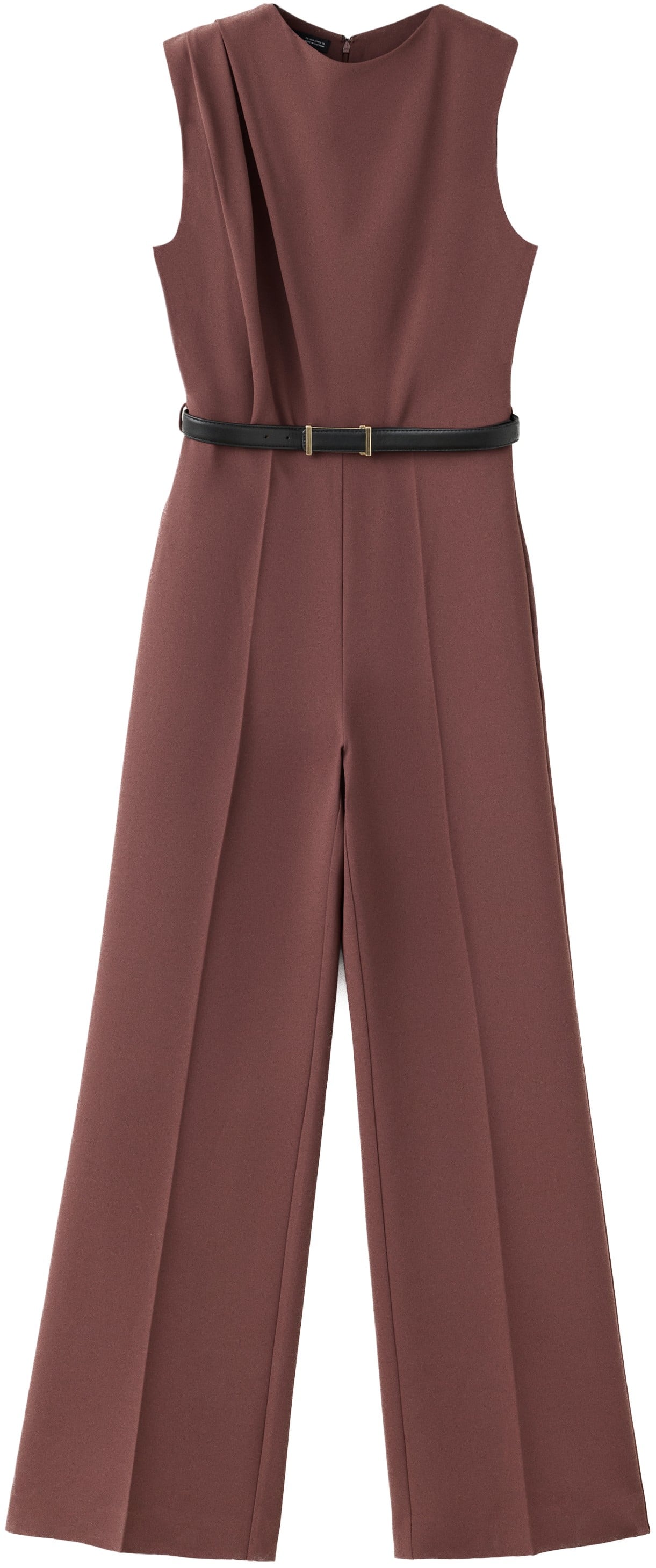 Straightfit Jumpsuit With Belt