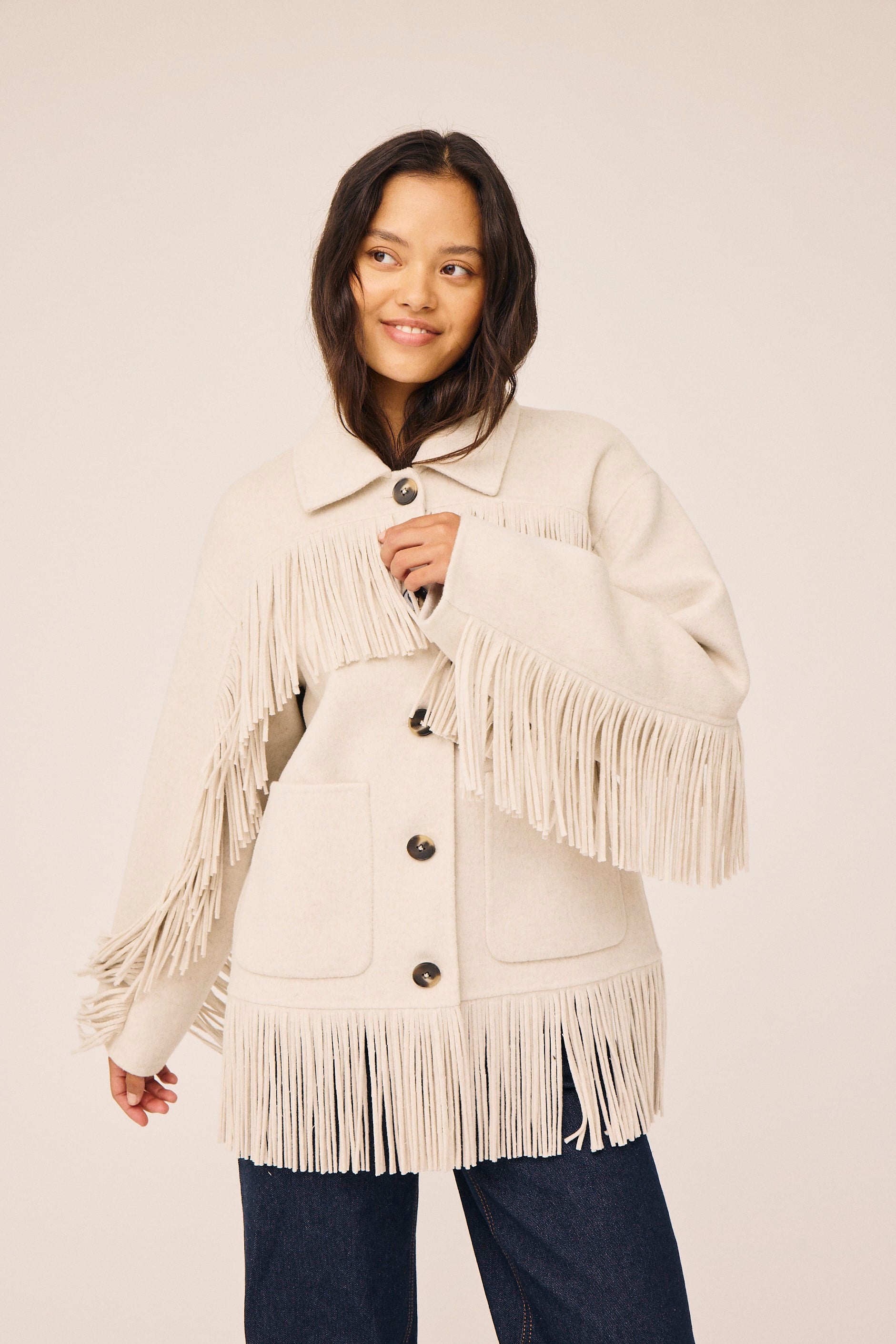 Reeva 14 Jacket With Fringes GRS