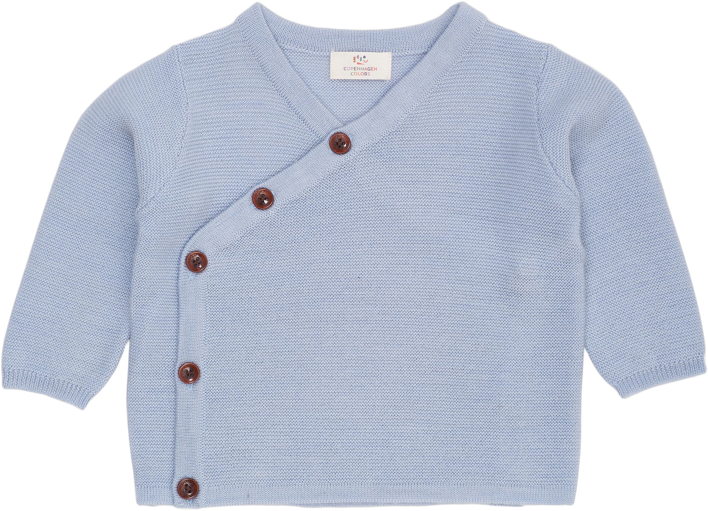 Merino Baby Crossover Cardigan IN Garter Stitch