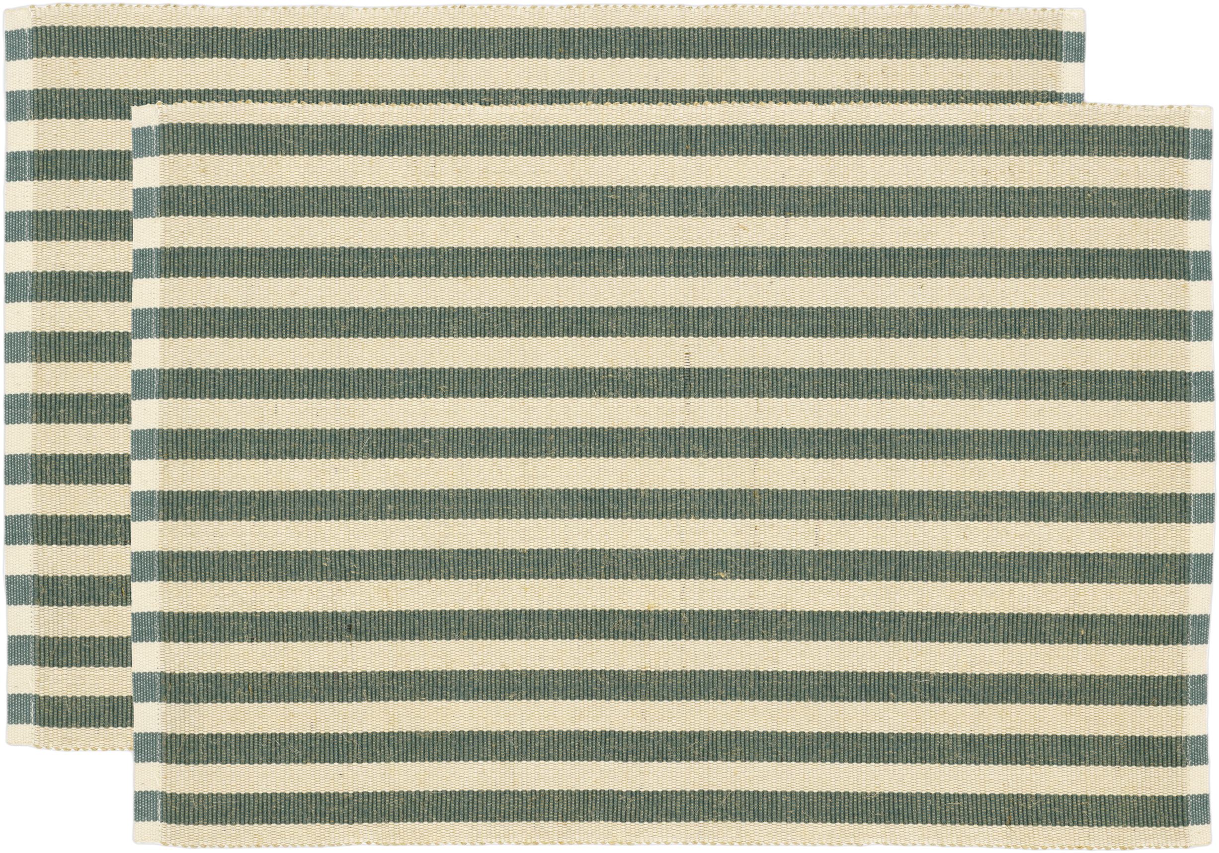 Dækkeserviet 33x48 2pk Statement Stripe Green