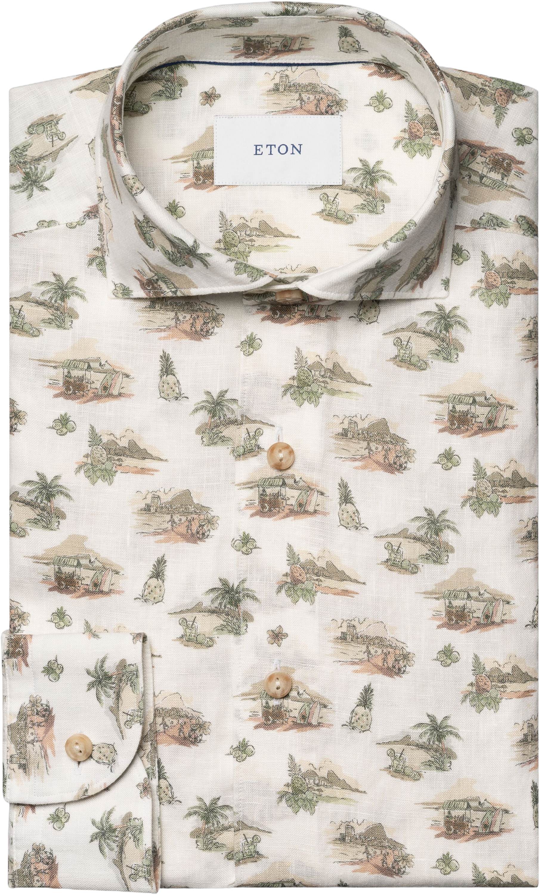 Motif Linen Shirt