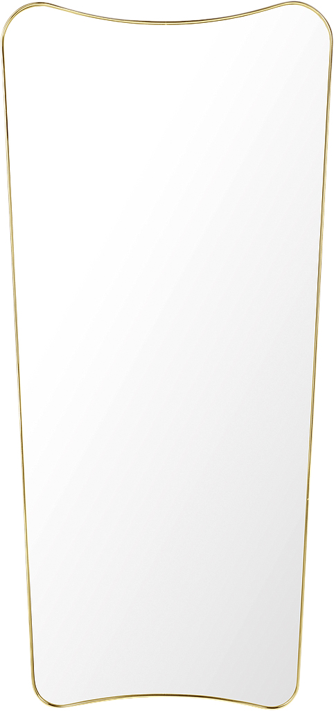 F.A. 33 Rectangular Wall Mirror Brass Large 146x69 cm