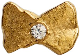 Tres Petit Bow Ãrering Forgyldt