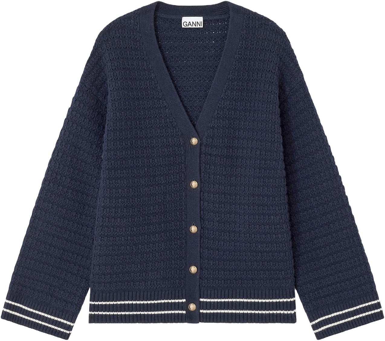 Cotton Wool Mix Boxy Cardigan