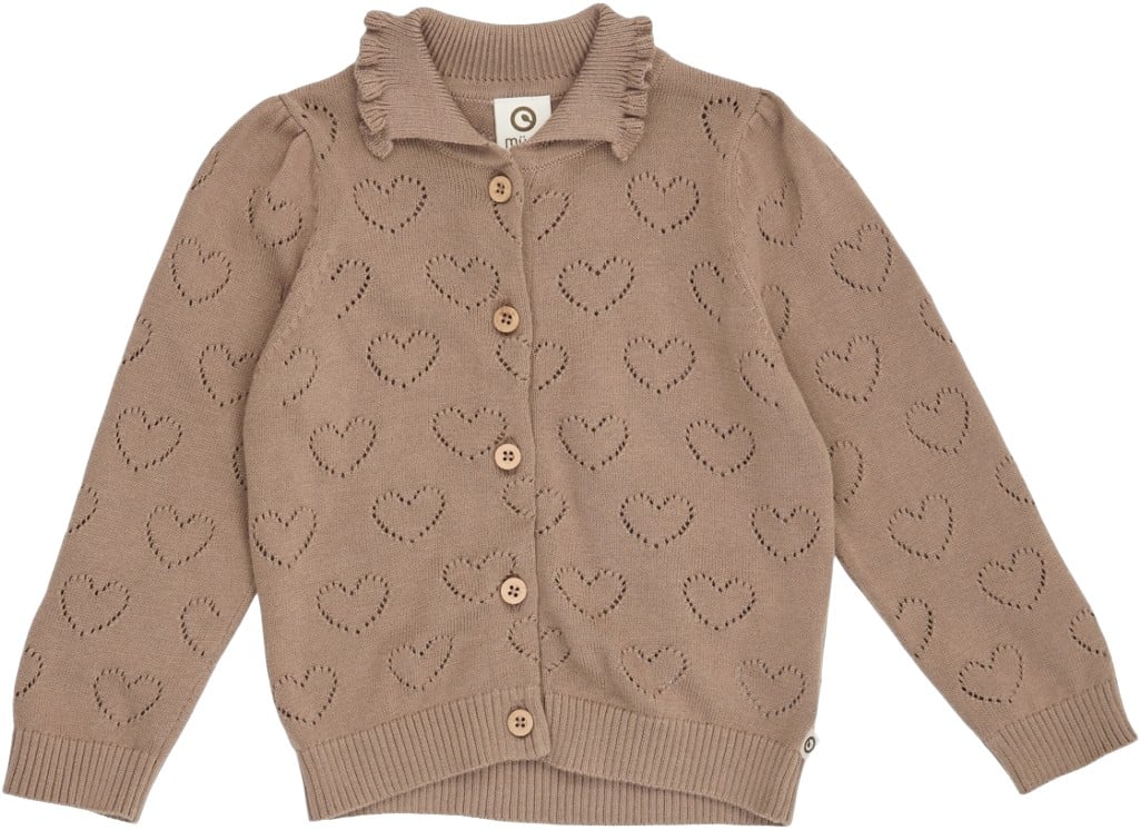 Knit Pointelle Heart Cardigan Baby