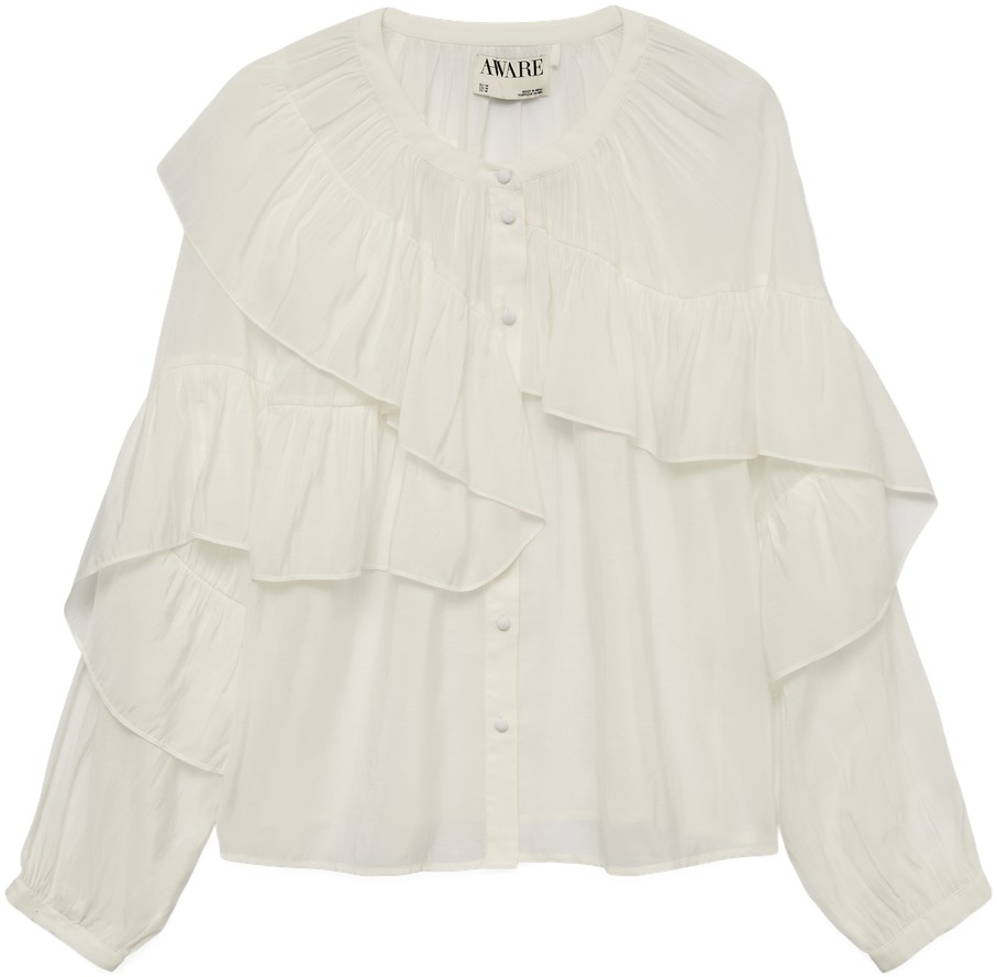 Awmiami LS Oneck Frill Shirt VIP