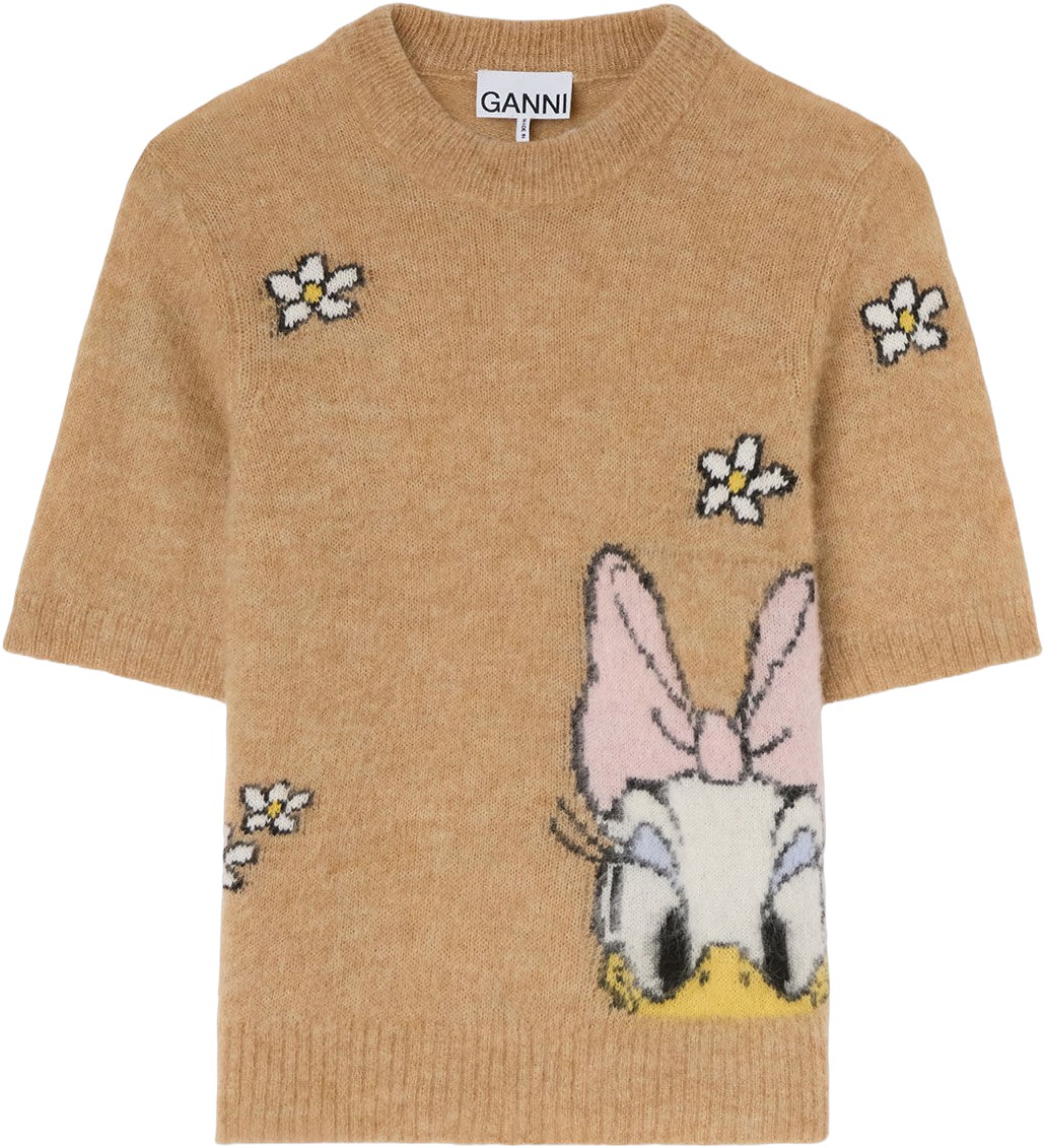 Brushed Alpaca Daisy Flower Tshirt