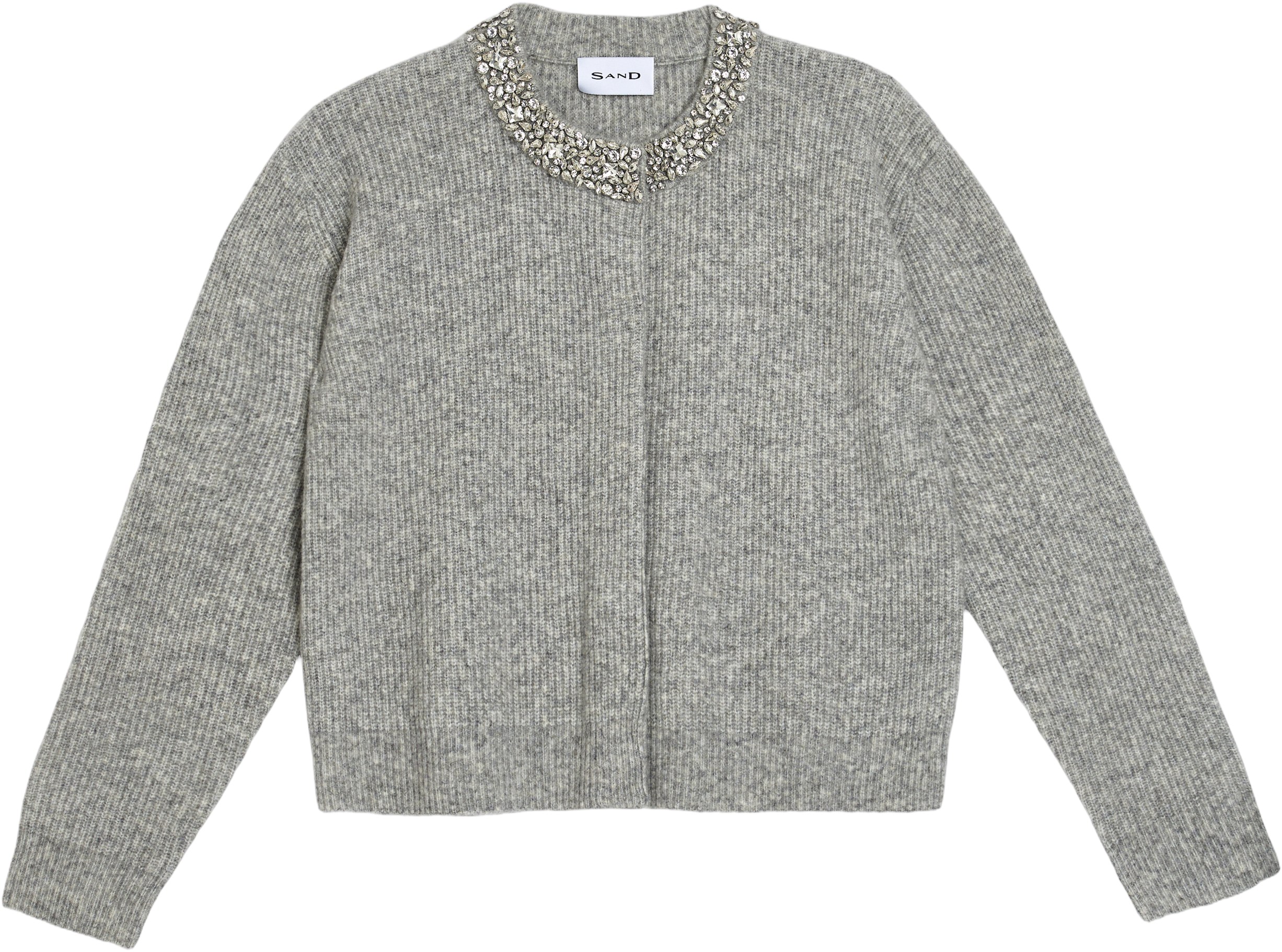 5682 Wool and Cashmere Blend Cardigan Aluna