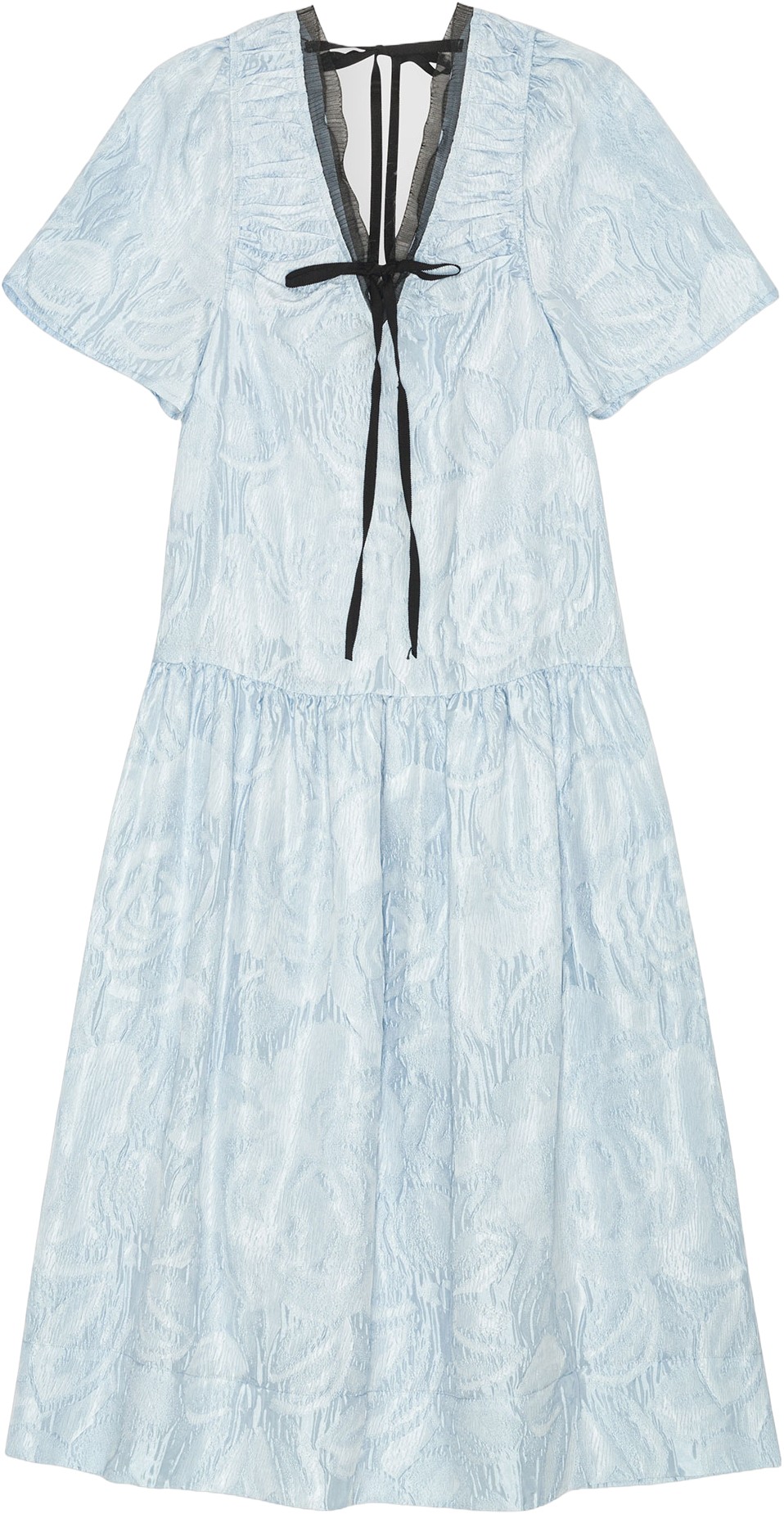 Textured Cloque Midi Dress