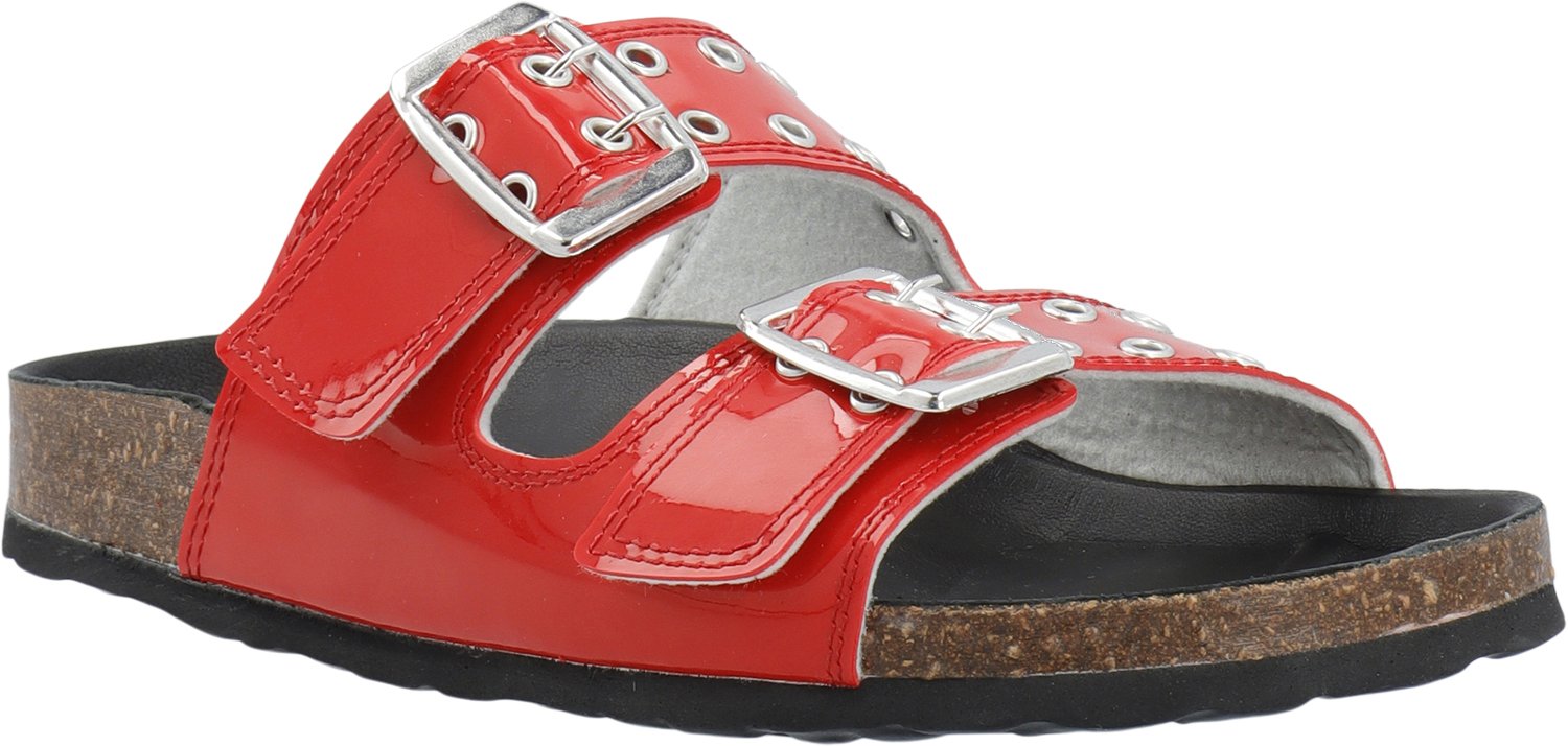 Biamiami Two Buckle Slide Patent Leather