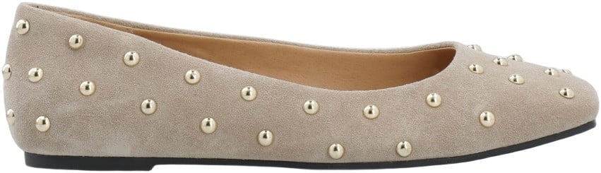 Casruby Studded Ballerina Suede