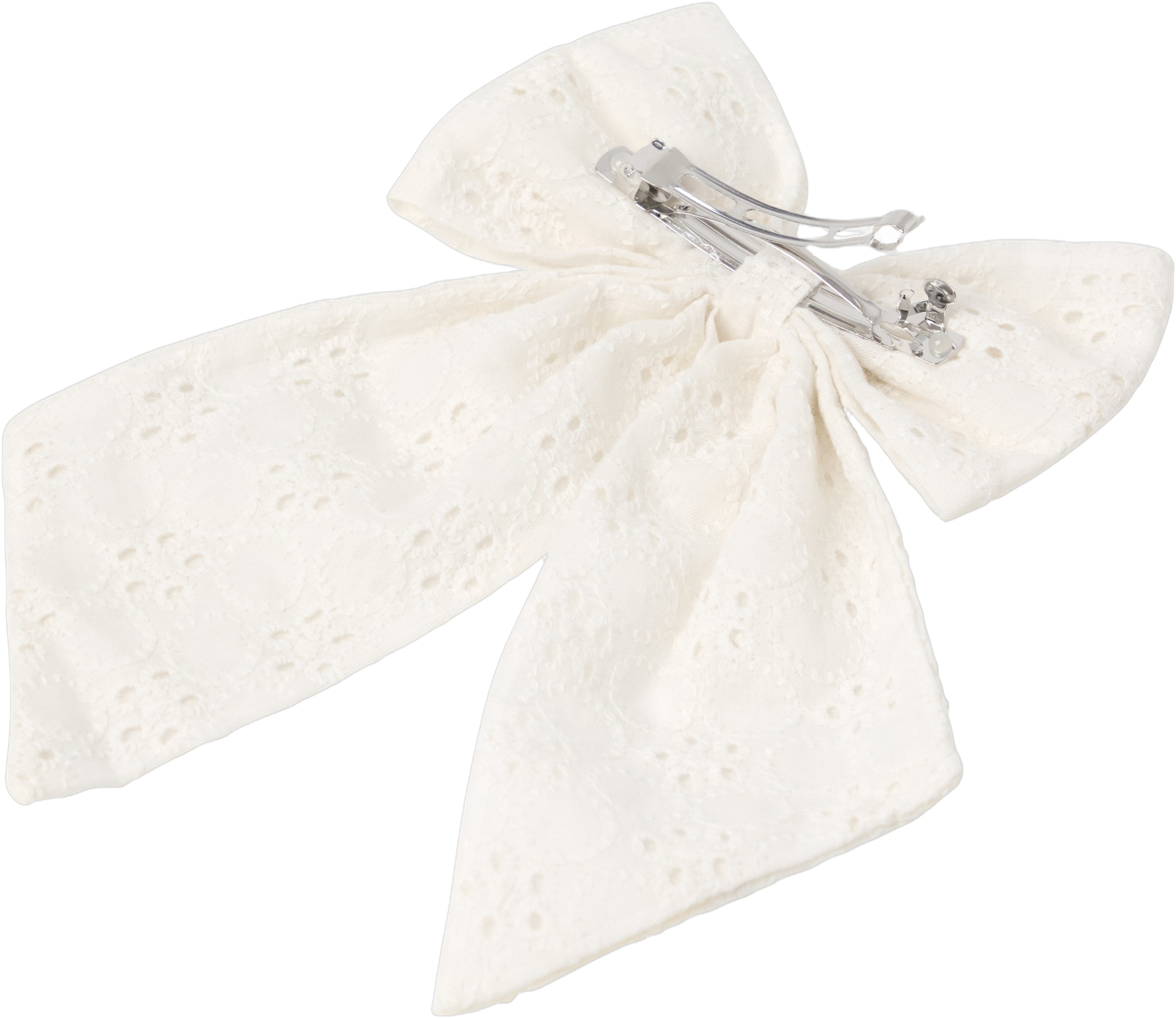 Hair Clip emb Anglaise bow