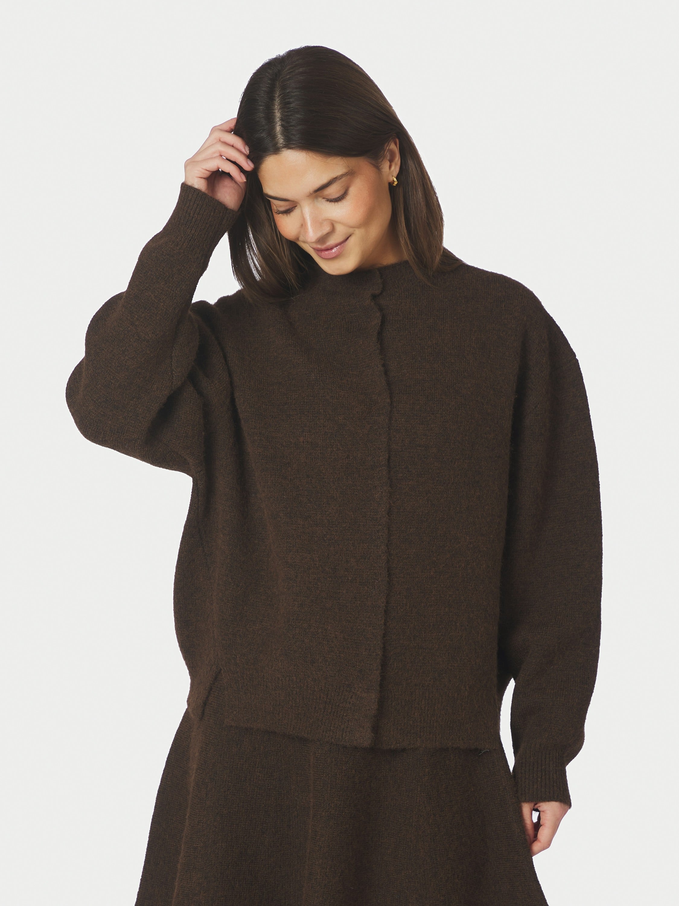 Dione Fluffy Knit Cardigan
