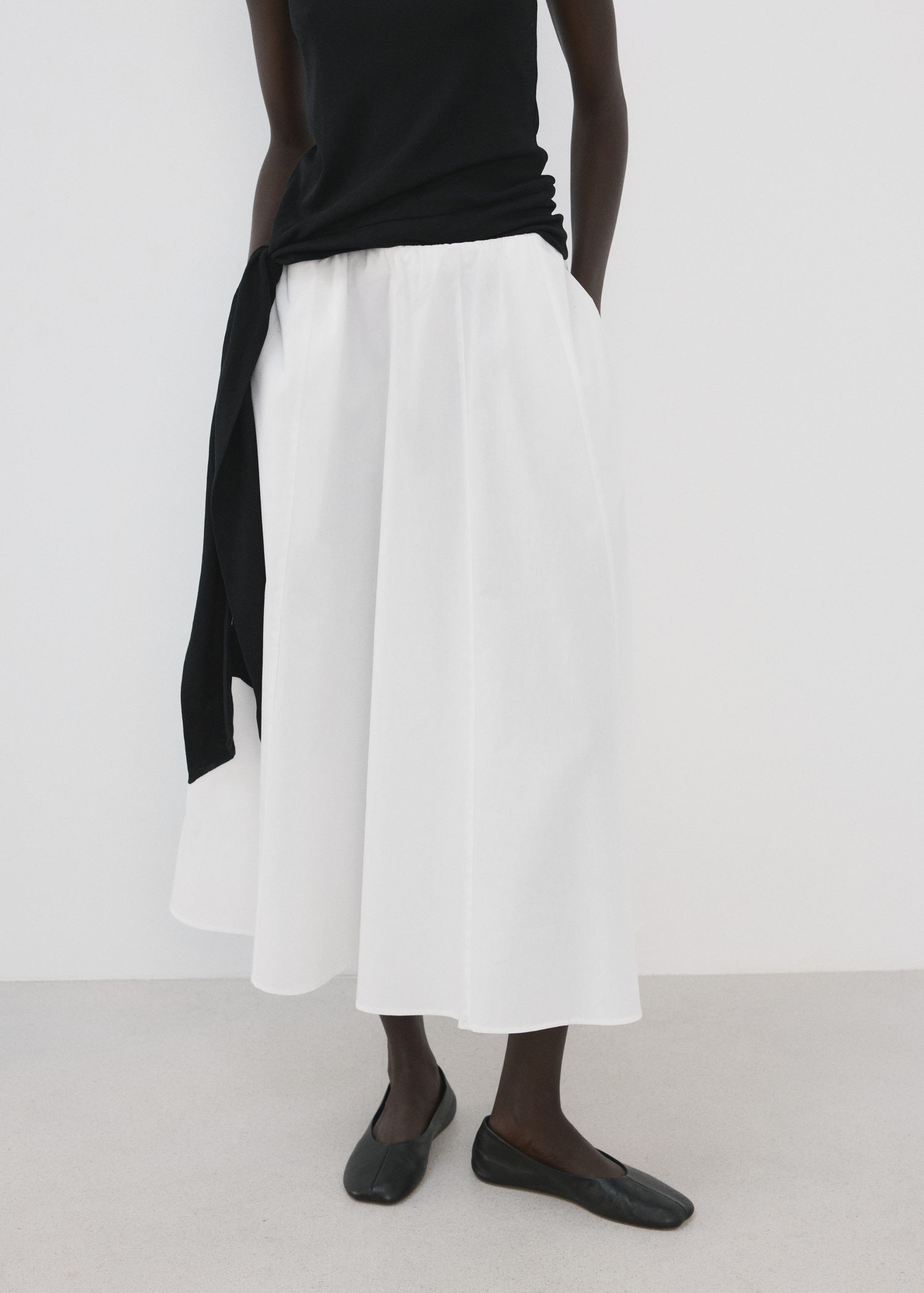 Flared Cotton Skirt