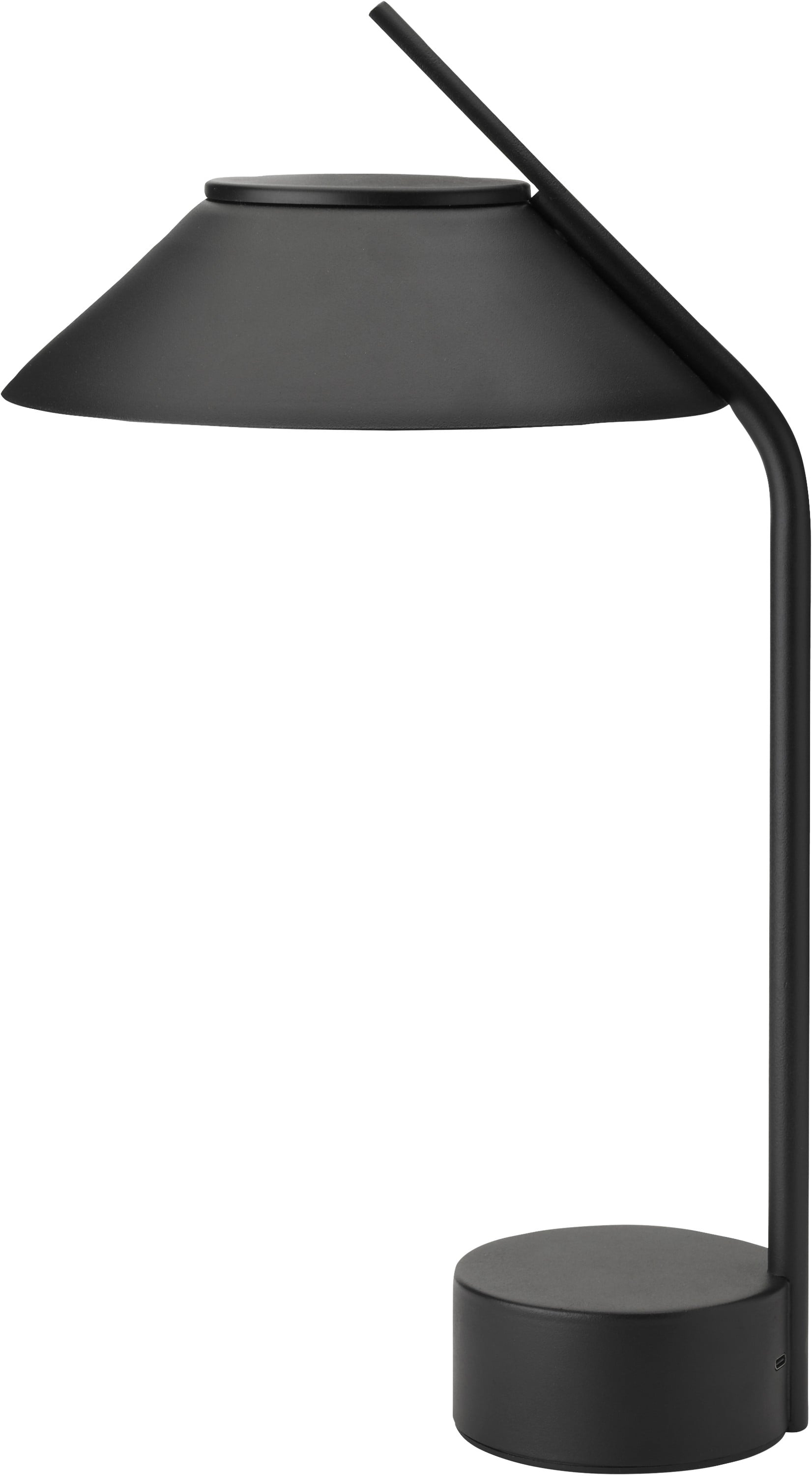 Vinkel LED Lampe, Portable Black