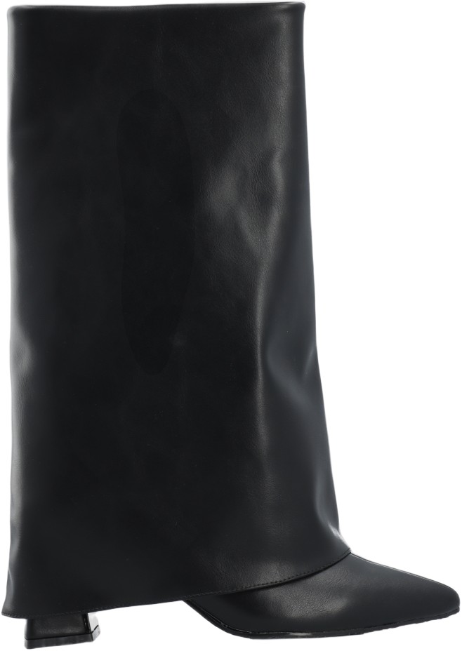 Biamaralyn Fold Over Boot Faux Leather