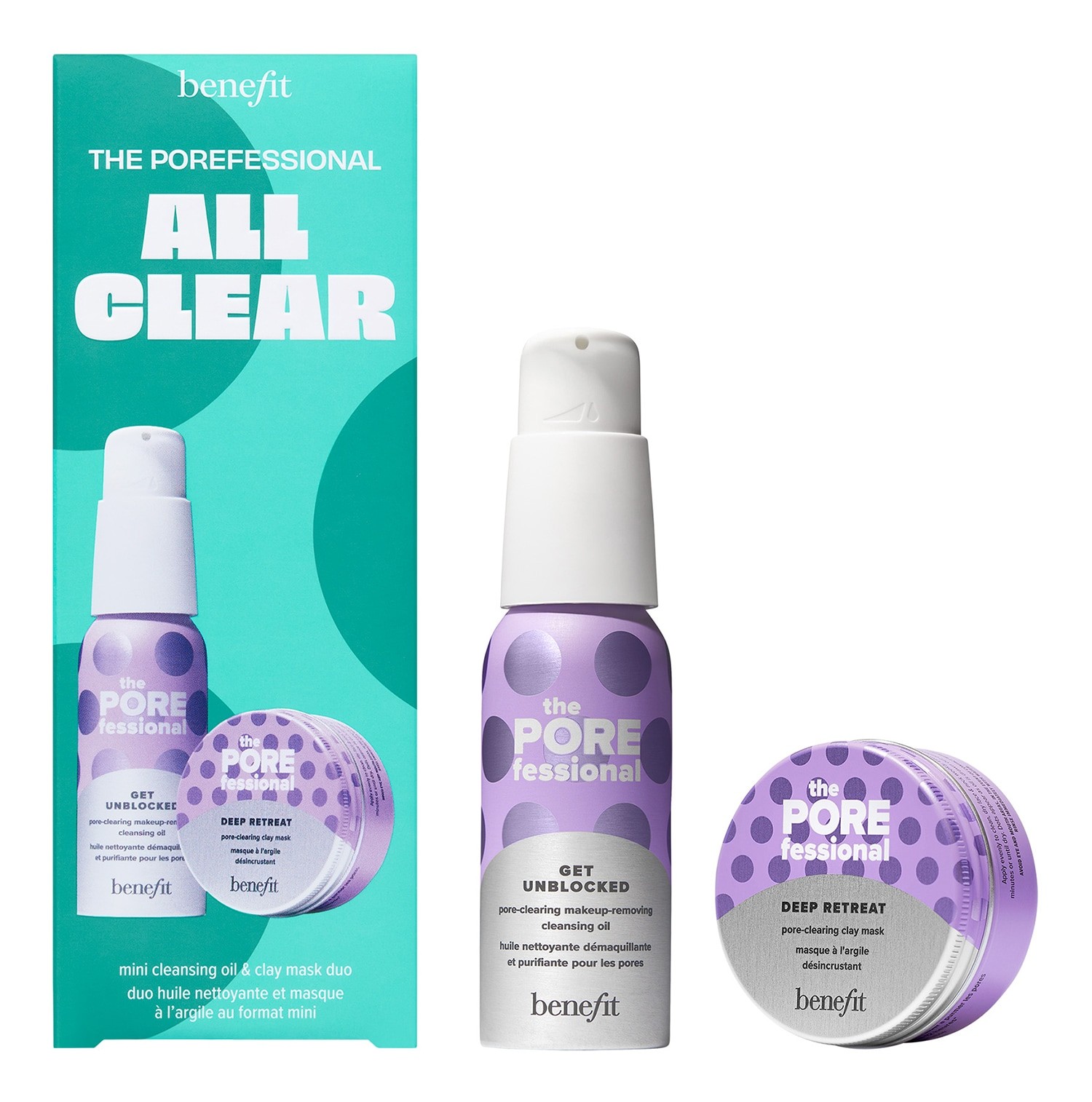 The Porefessional All Clear Sæt med Renseolie og Lermaske