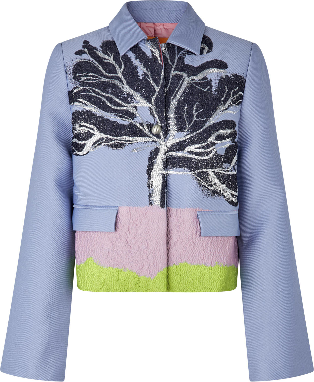 Boxy Straight Jacket 2269 Woven Jacquard