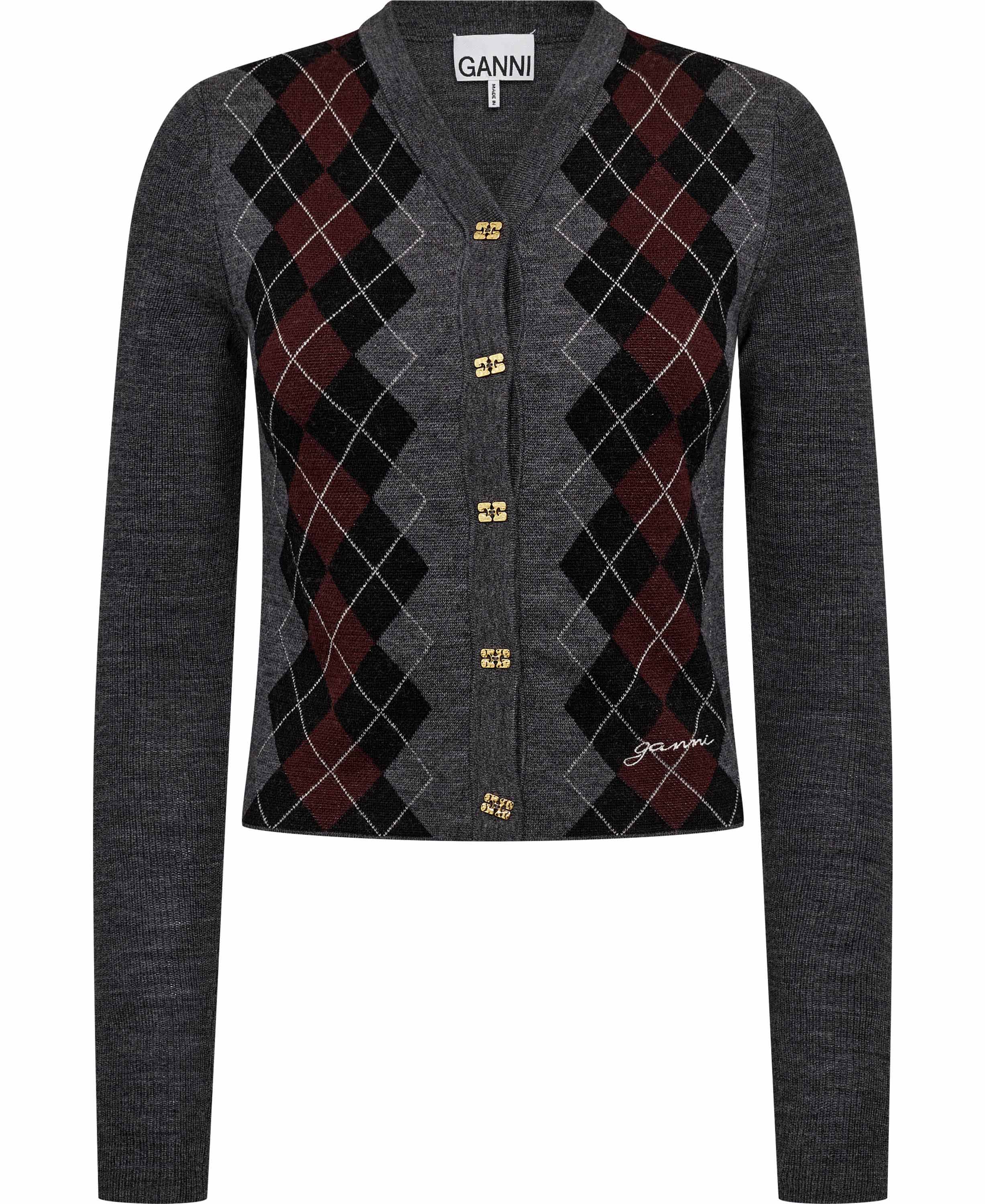 Fine Merino Jacquard Cardigan