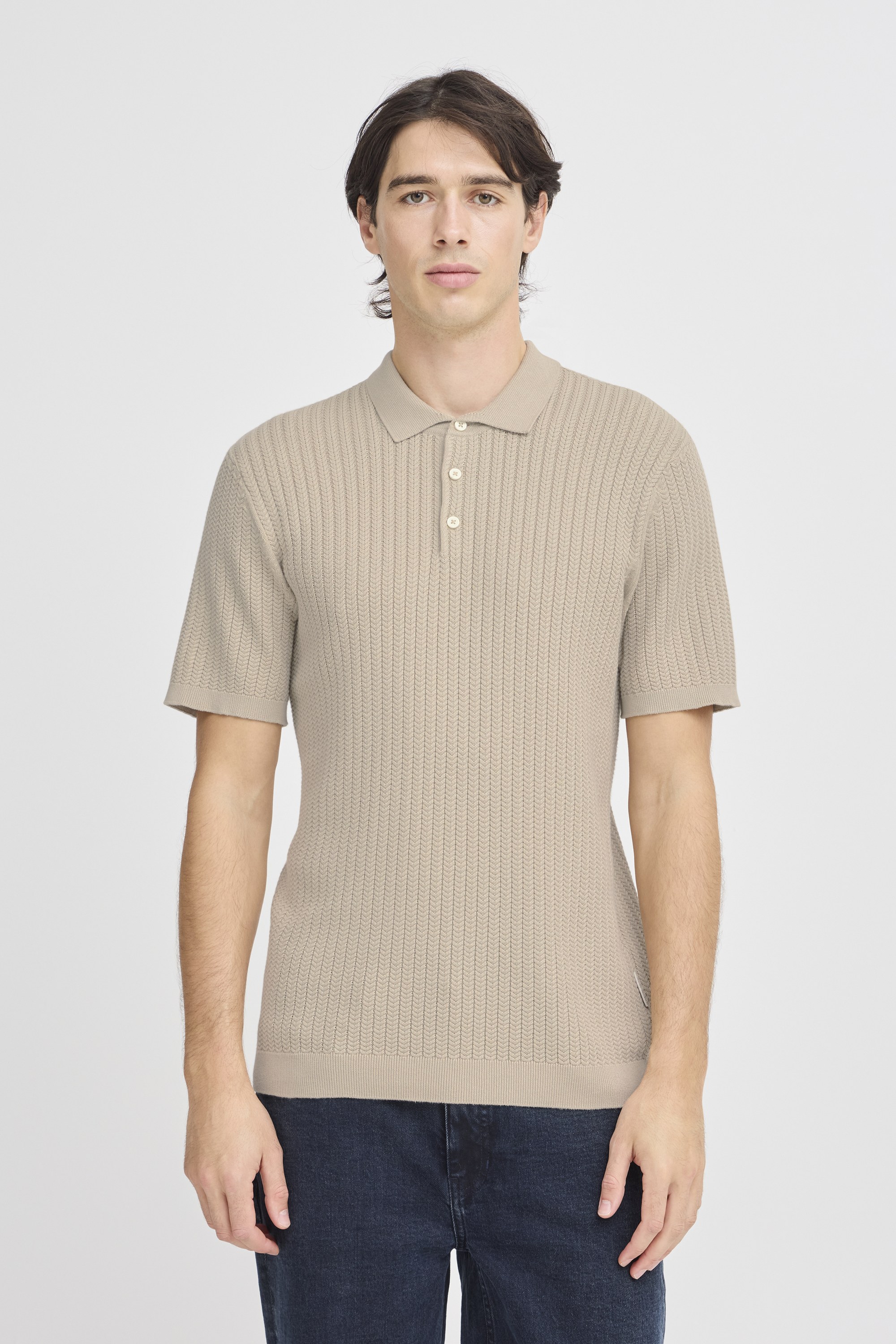 Cfkarl Structured Knit Polo