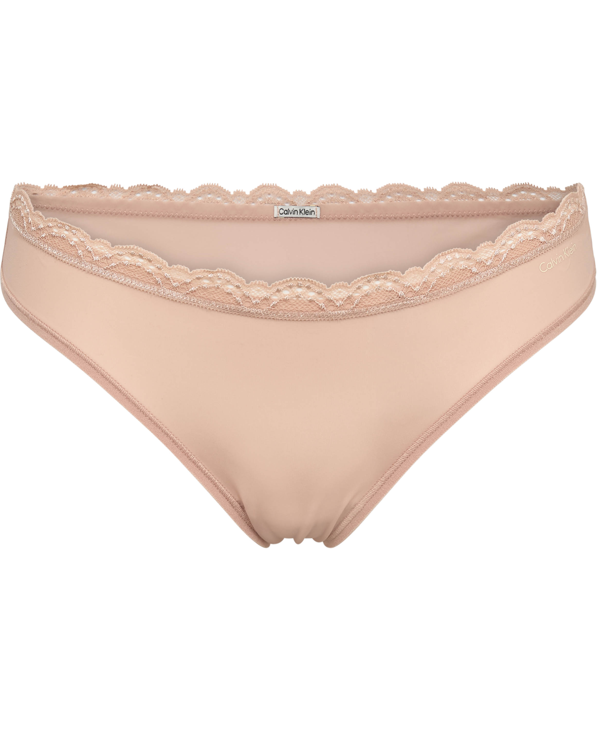 Lace Waistband Microfibre Thong