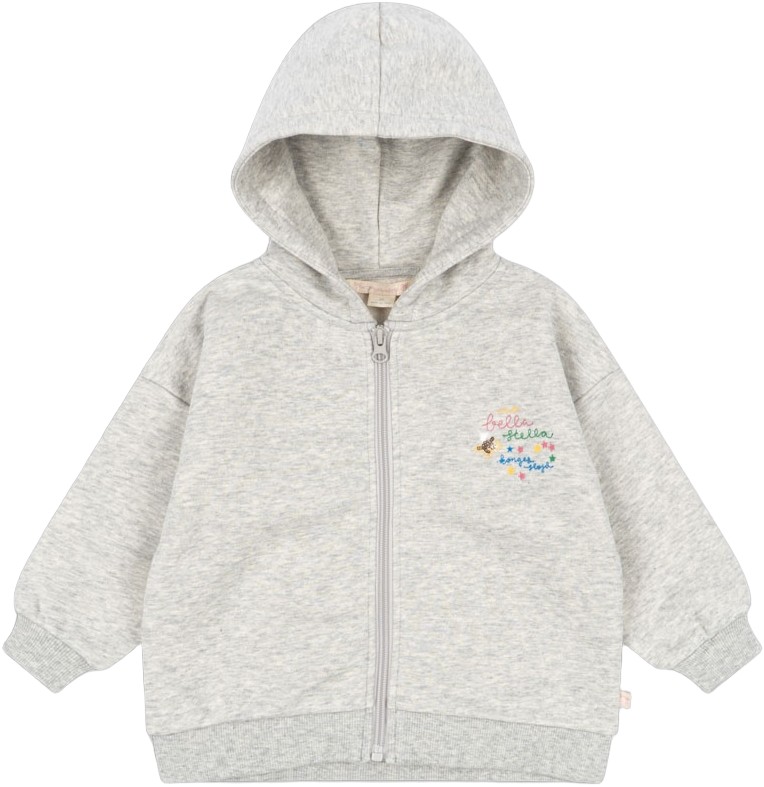 LOU Sequin Sweat ZIP Hood Gots