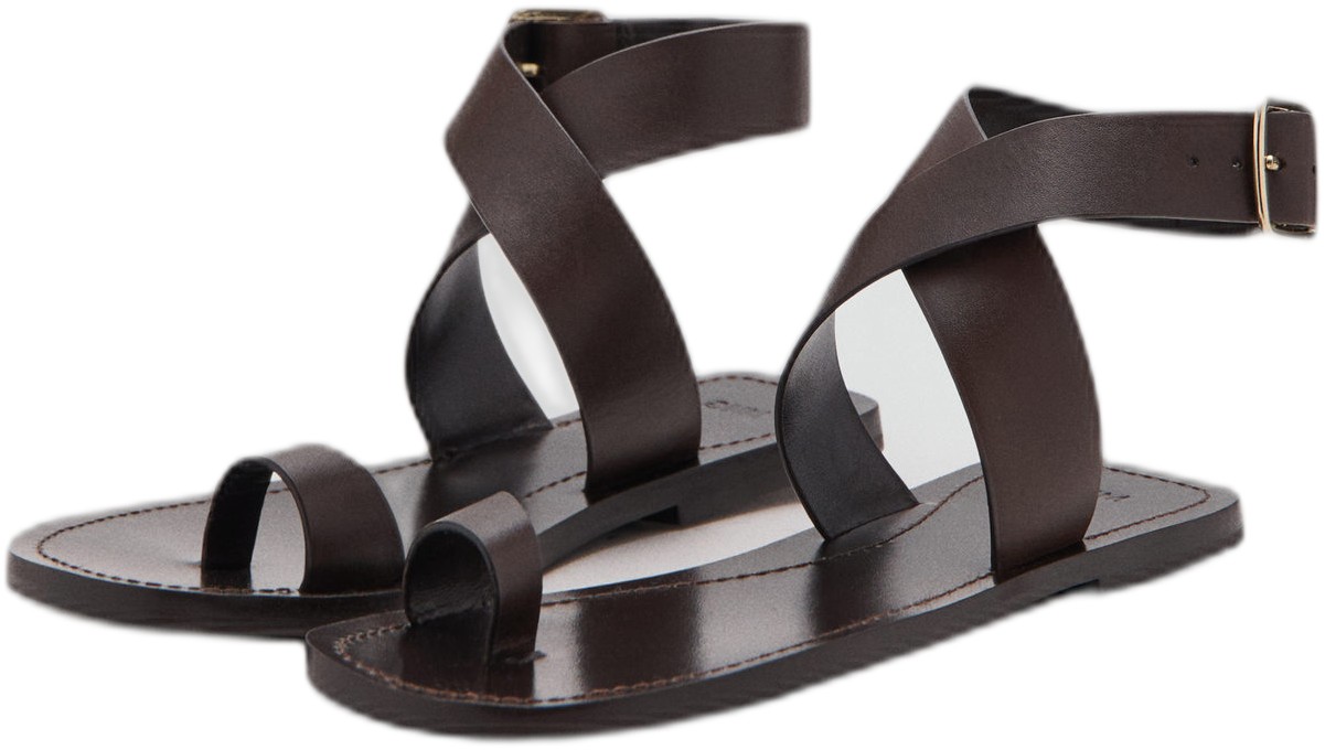 Flat Leather Sandal